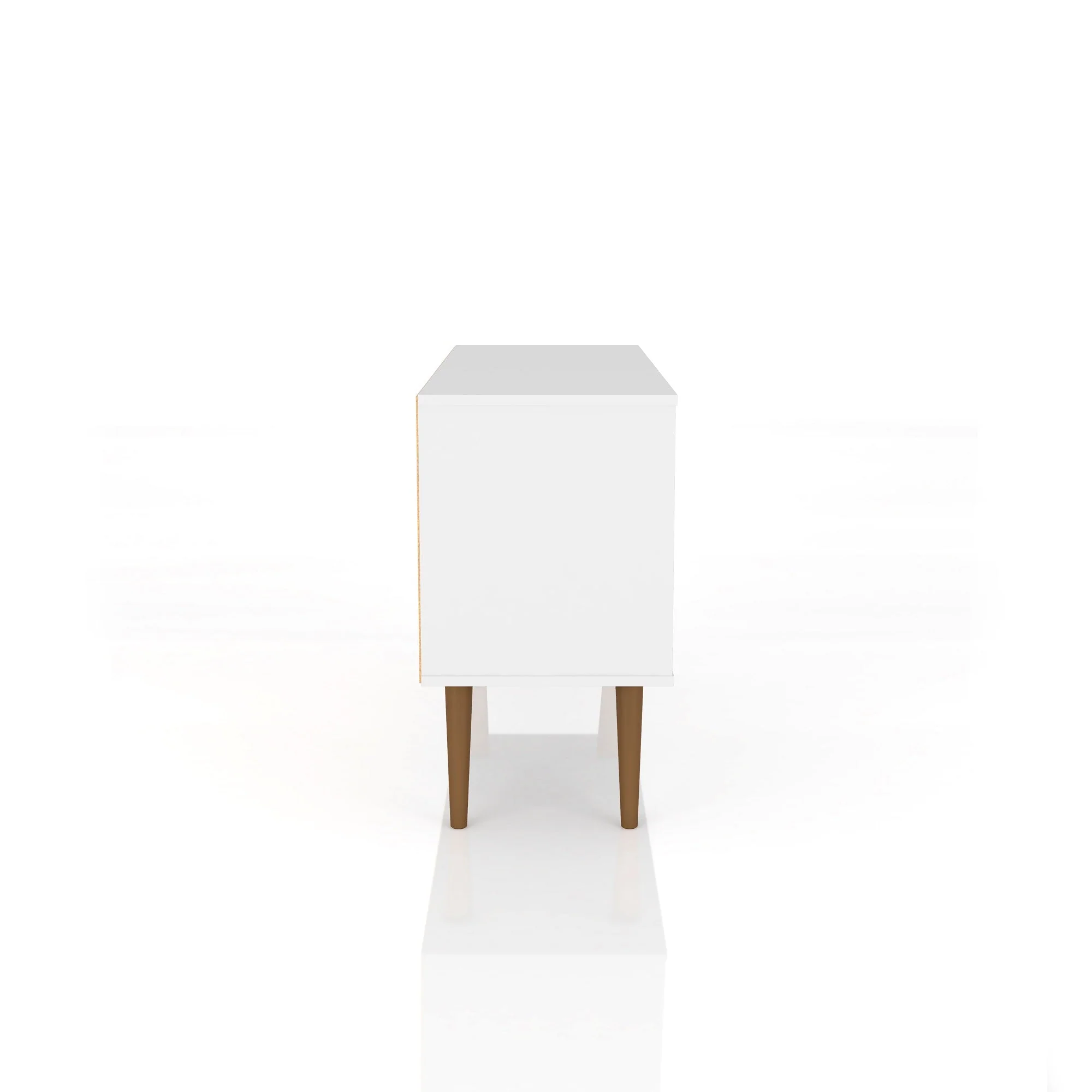 Liberty 42.52 TV Stand in White and Aqua Blue - Image 5