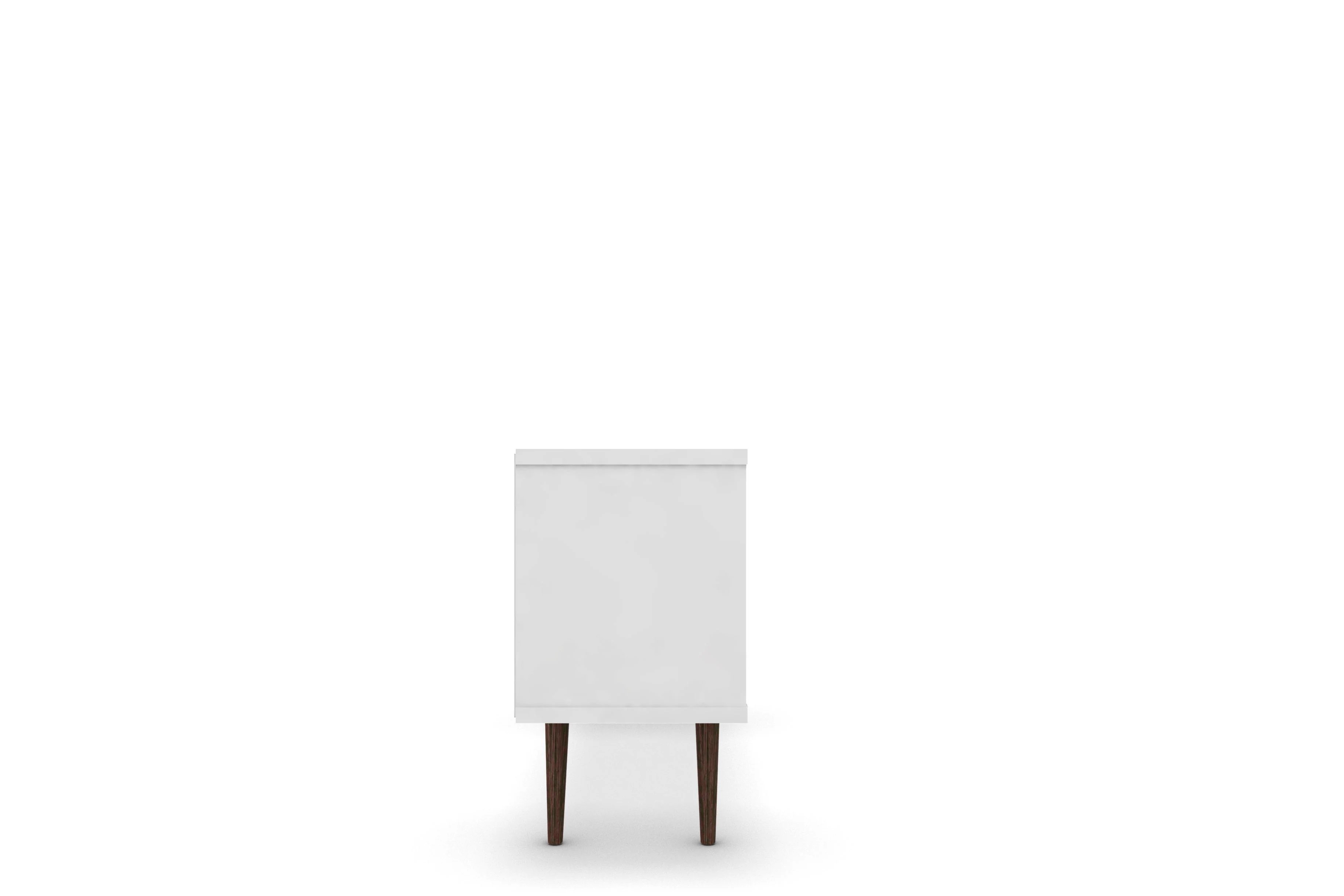 Liberty 53.14" Mid-Century Modern TV Stand in White and Aqua Blue - Image 6