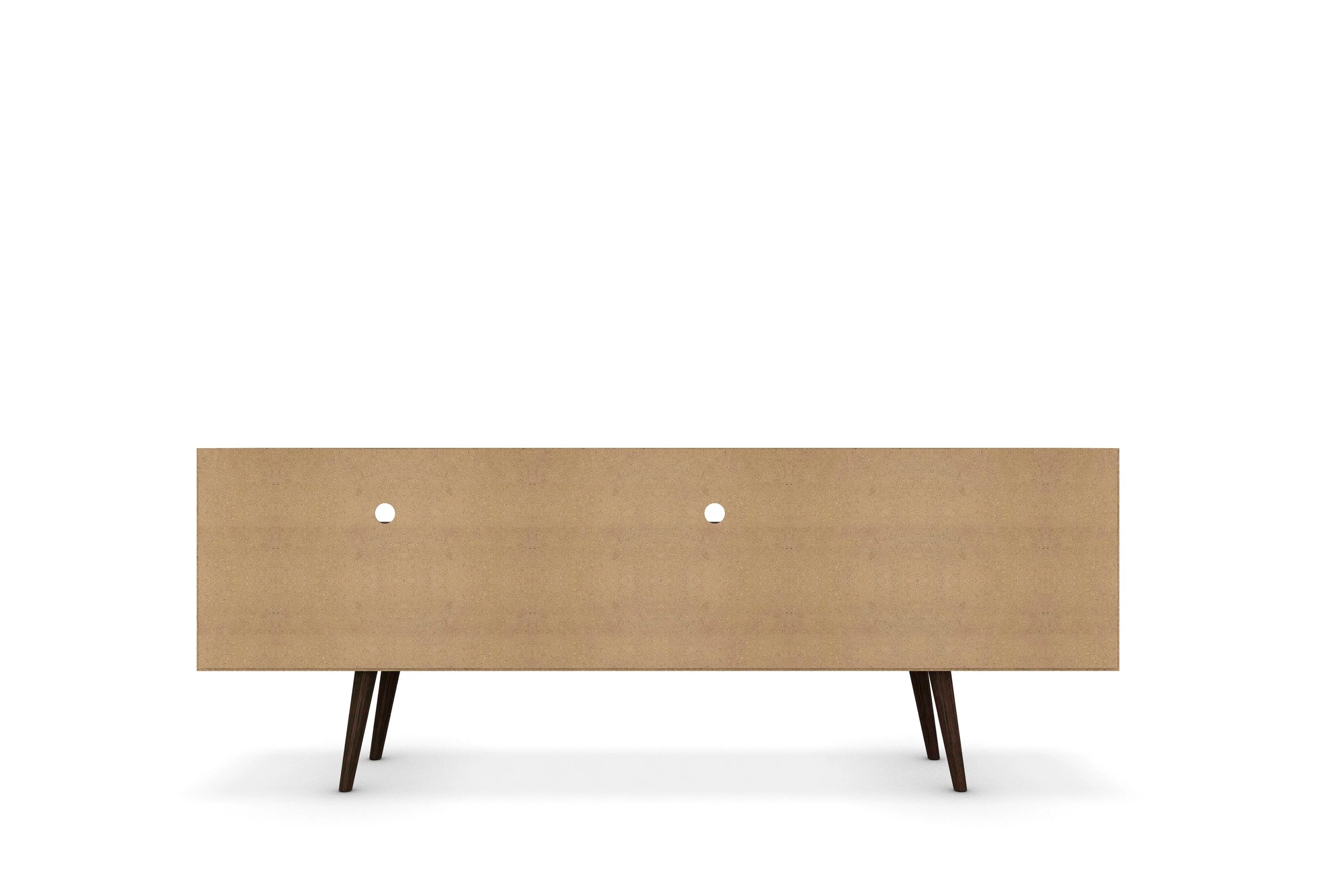 Liberty 70.86" Mid-Century Modern TV Stand in White and Aqua Blue - Image 9