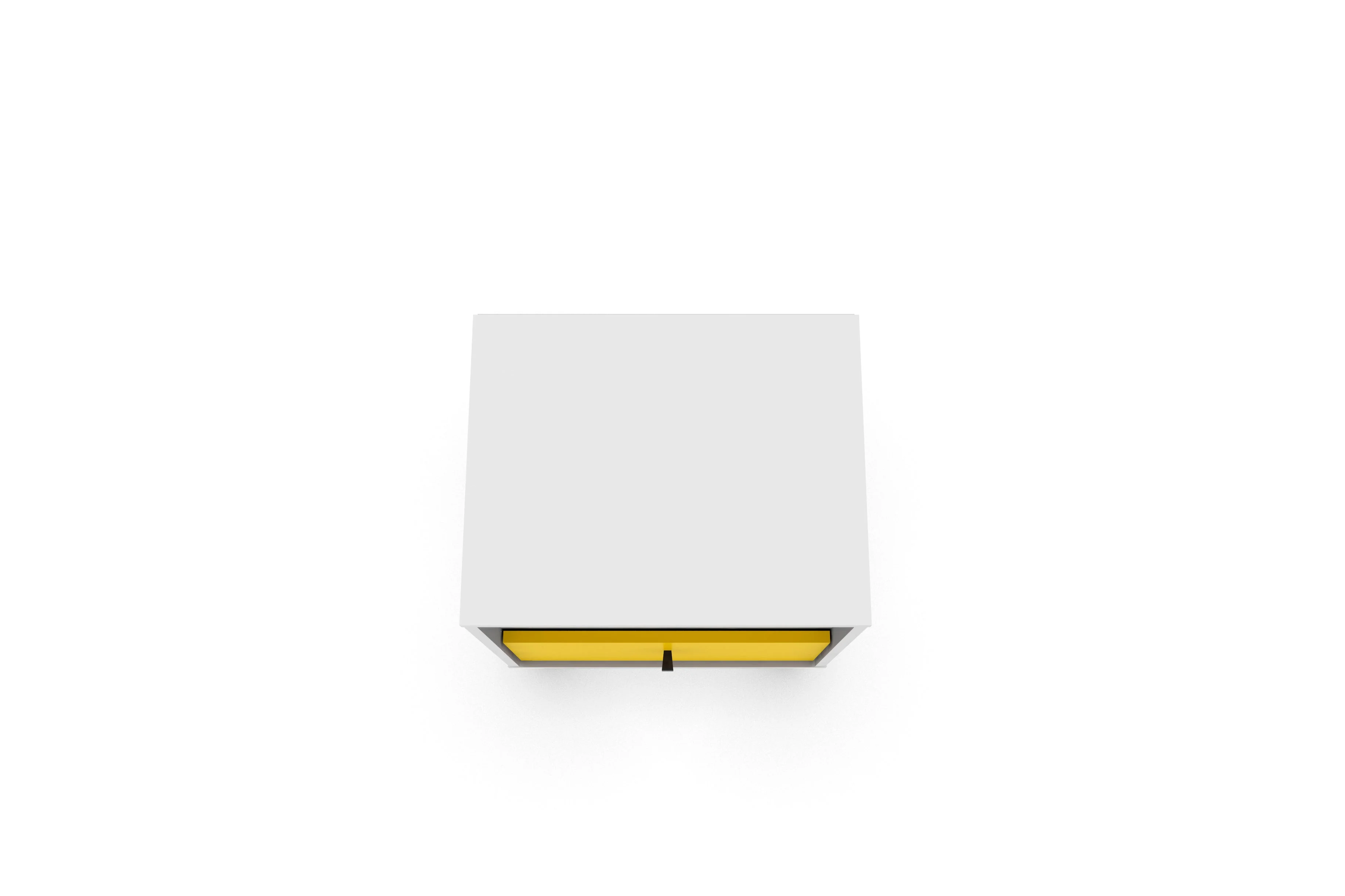Liberty Mid-Century Modern Nightstand 1.0 in White and Yellow - Image 6