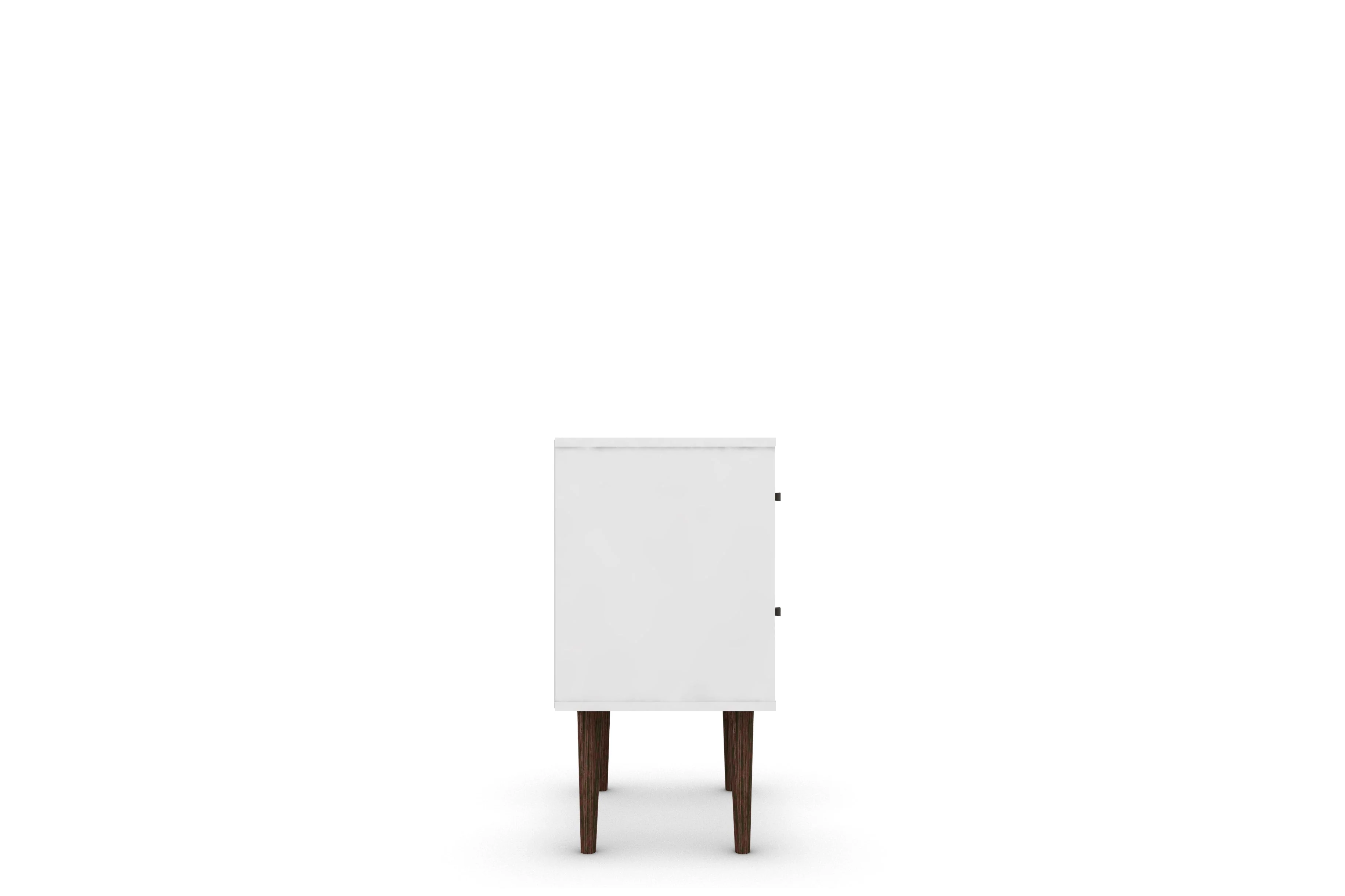 Liberty Mid-Century Modern Nightstand 2.0 in White and Aqua Blue - Image 5