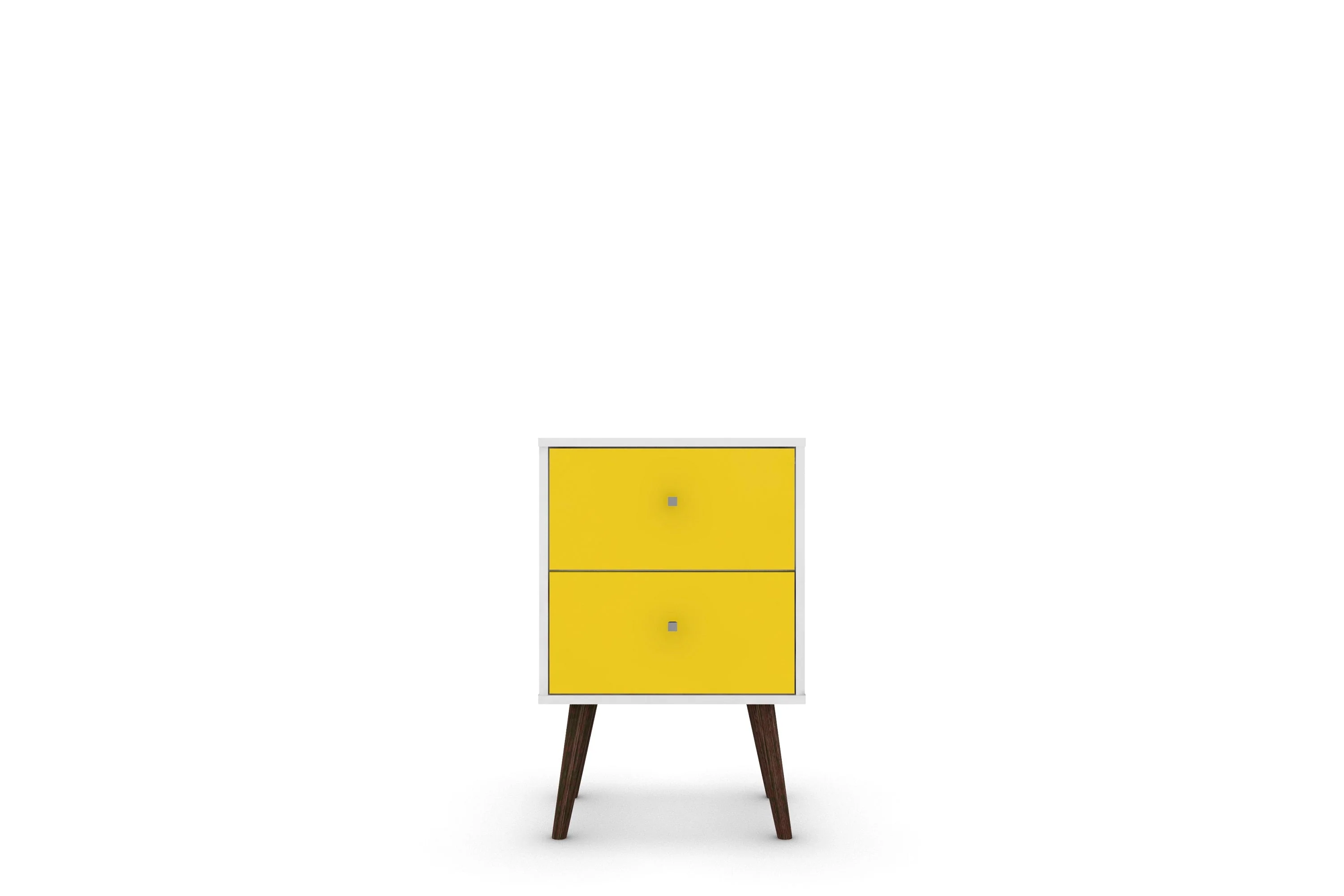 Liberty Mid-Century Modern Nightstand 2.0 in White and Yellow - Image 7