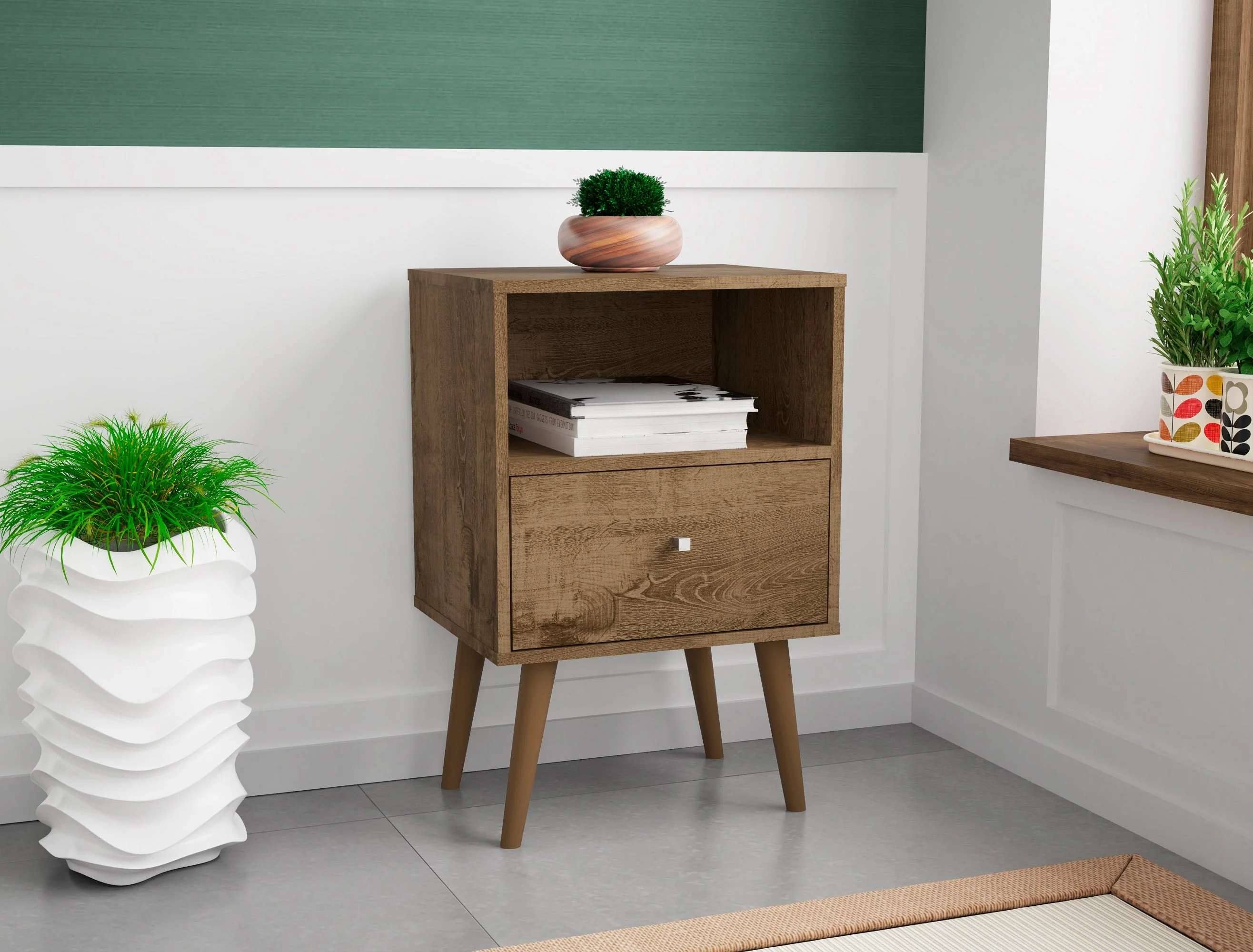 Liberty Nightstand 1.0 in Rustic Brown - Image 2