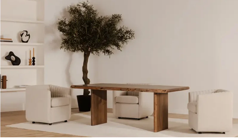 Lila Large Dining Table Brown - Image 11