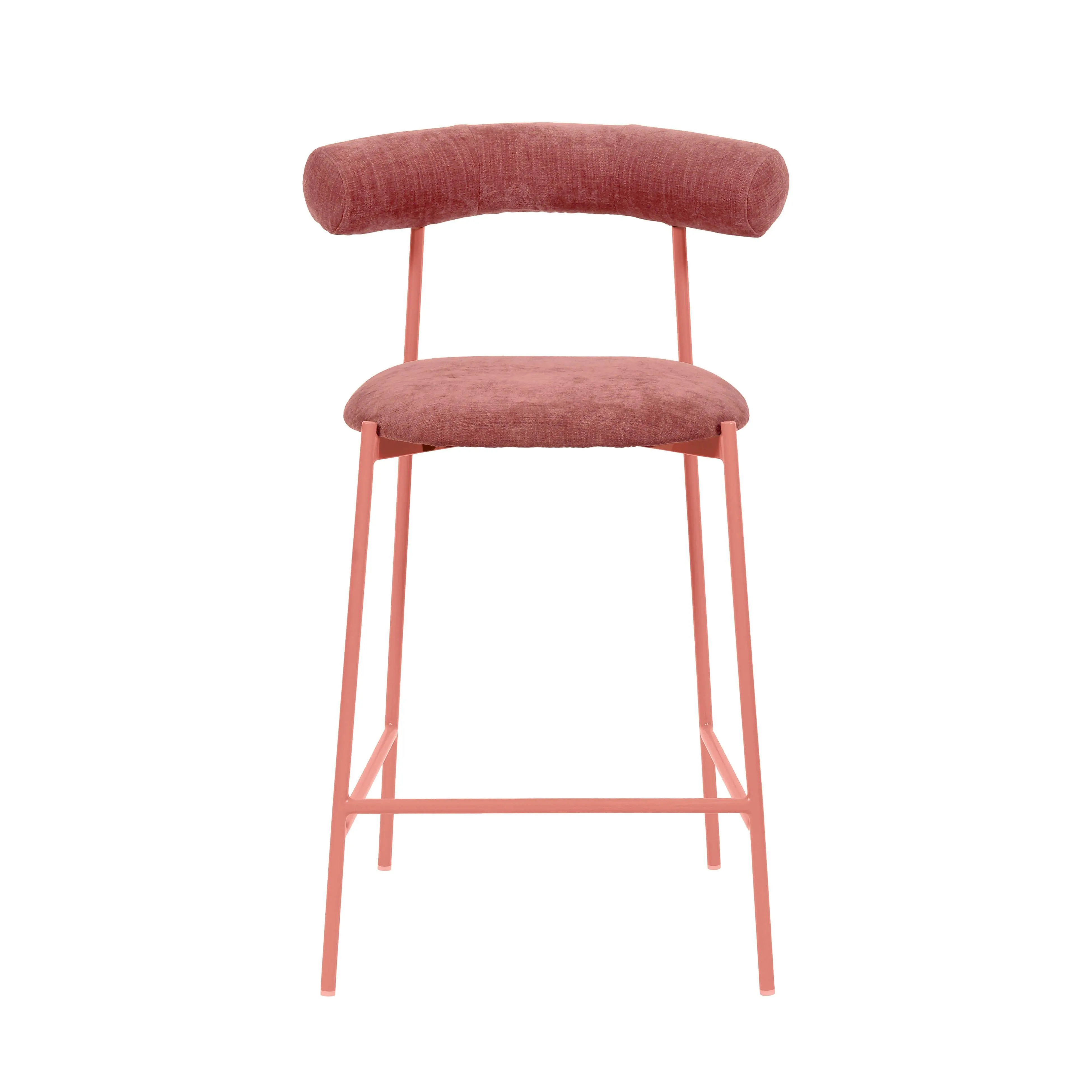 Liliana Performance Velvet Stool - Image 3