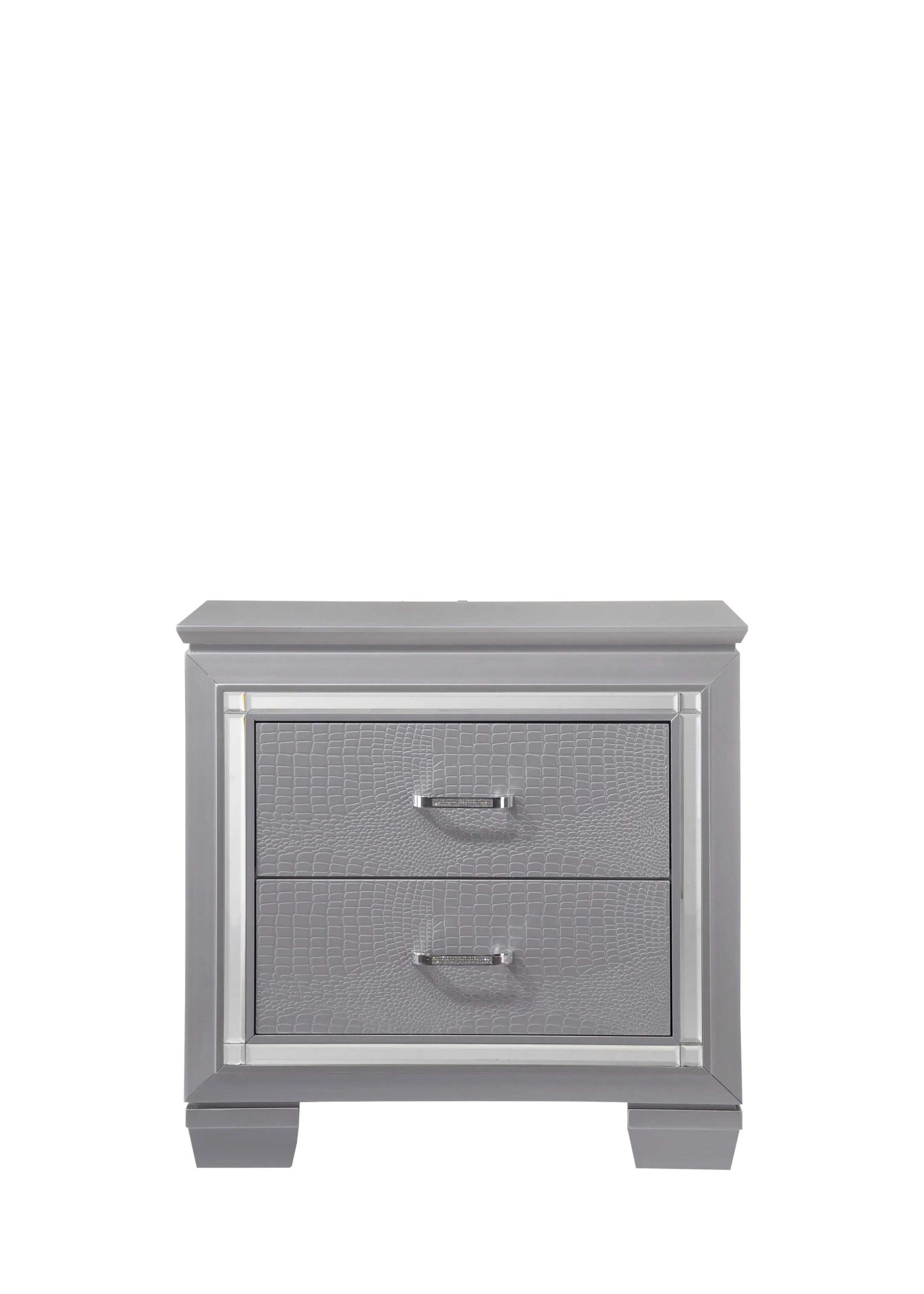 Lillian Silver LED Upholestered Bedroom Set - Image 17
