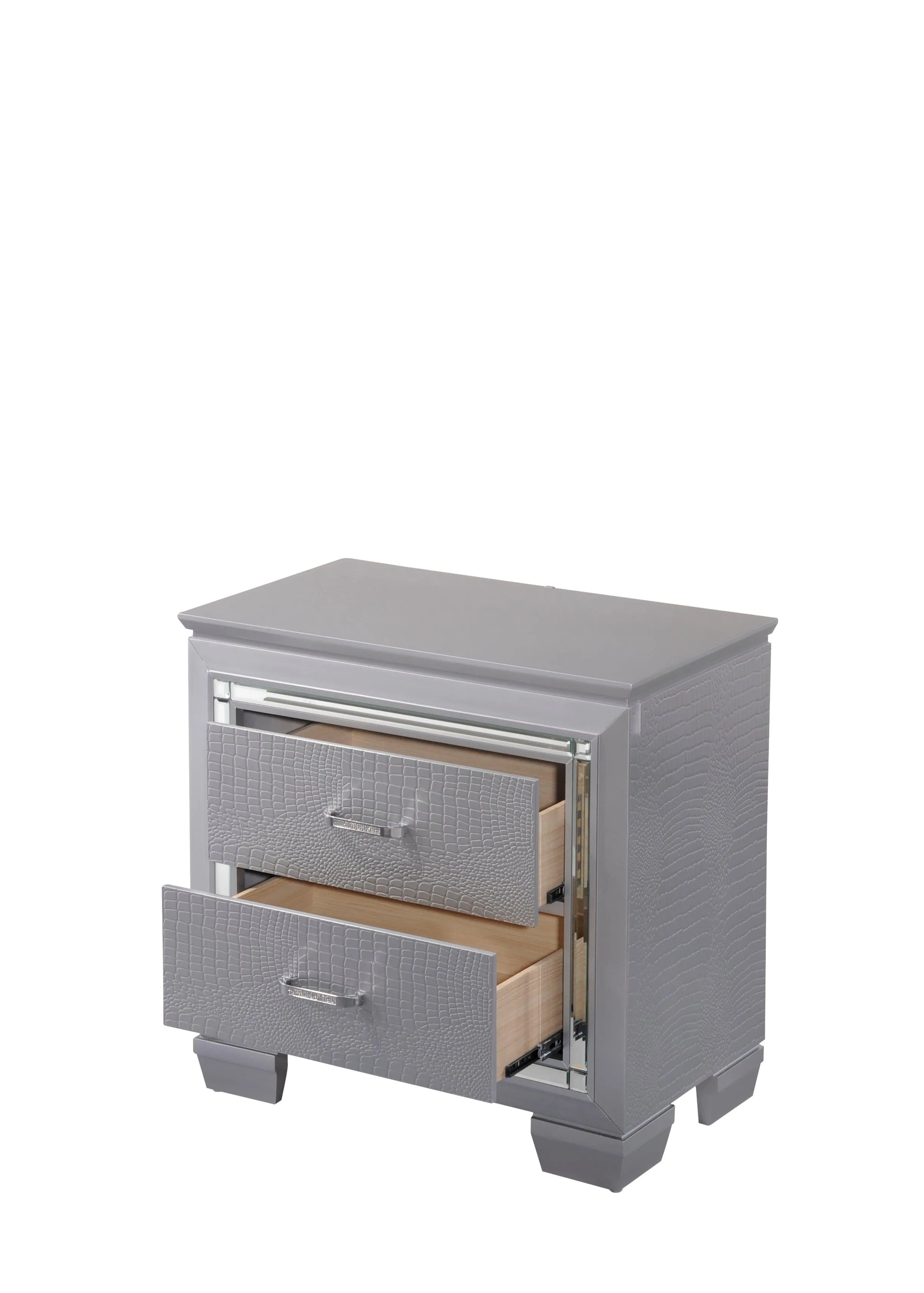 Lillian Silver LED Upholestered Bedroom Set - Image 18