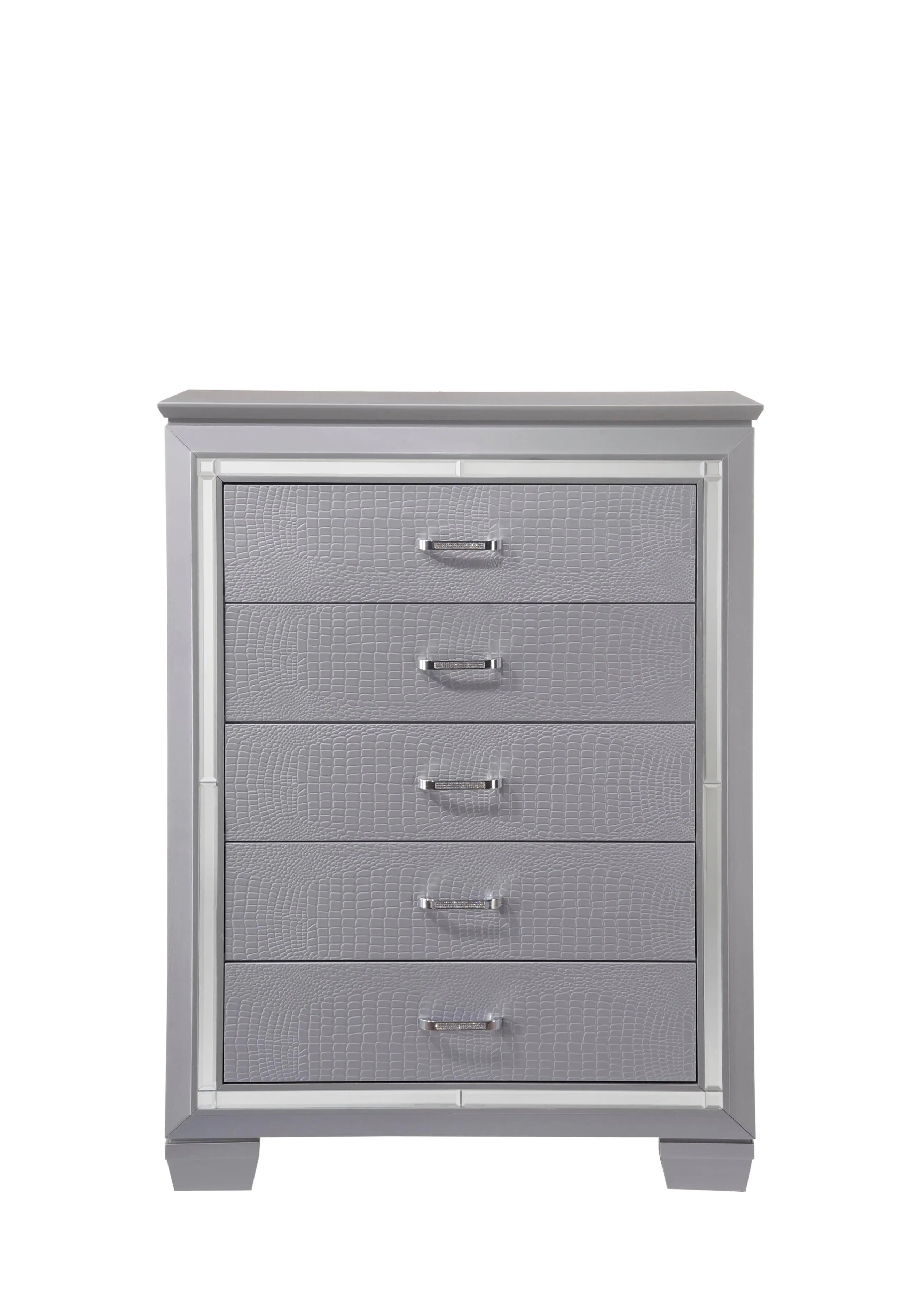 Lillian Silver LED Upholestered Bedroom Set - Image 19