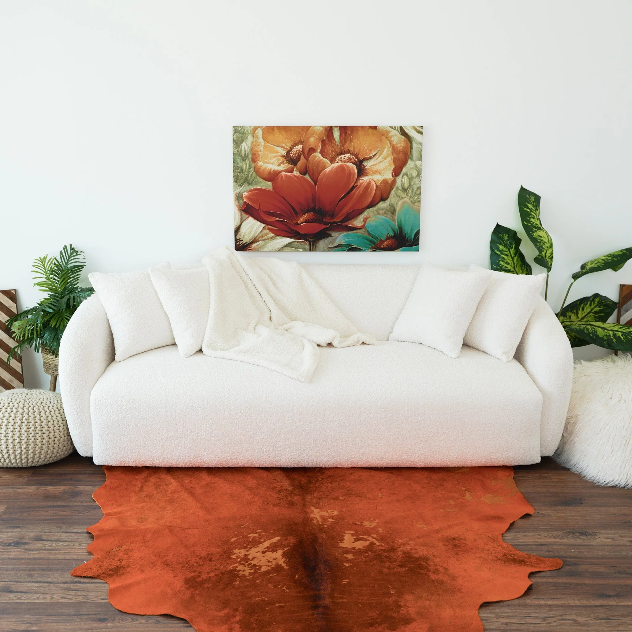 Linden Ivory Boucle Sofa - Image 4