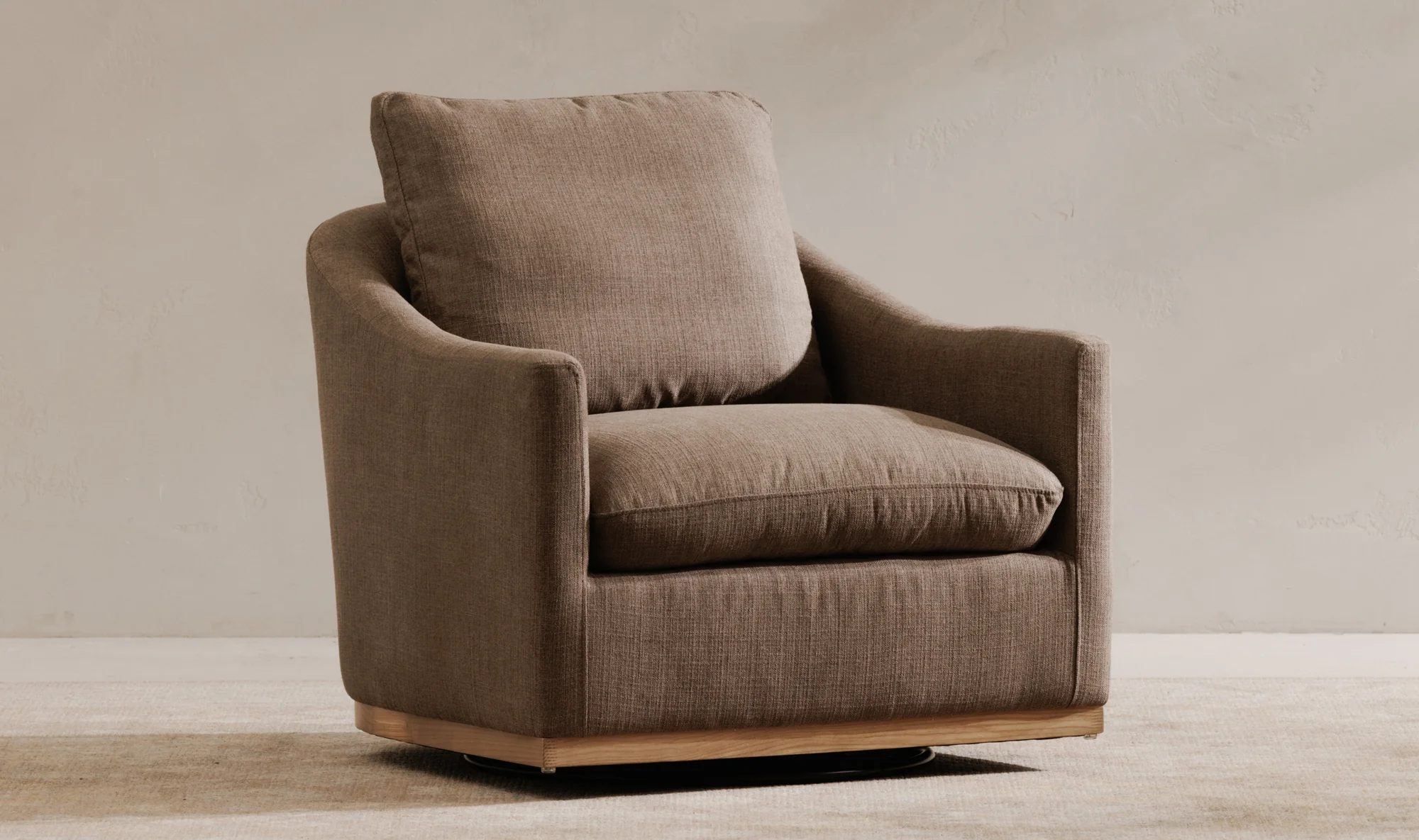 Linden Swivel Chair Soft Taupe - Image 8