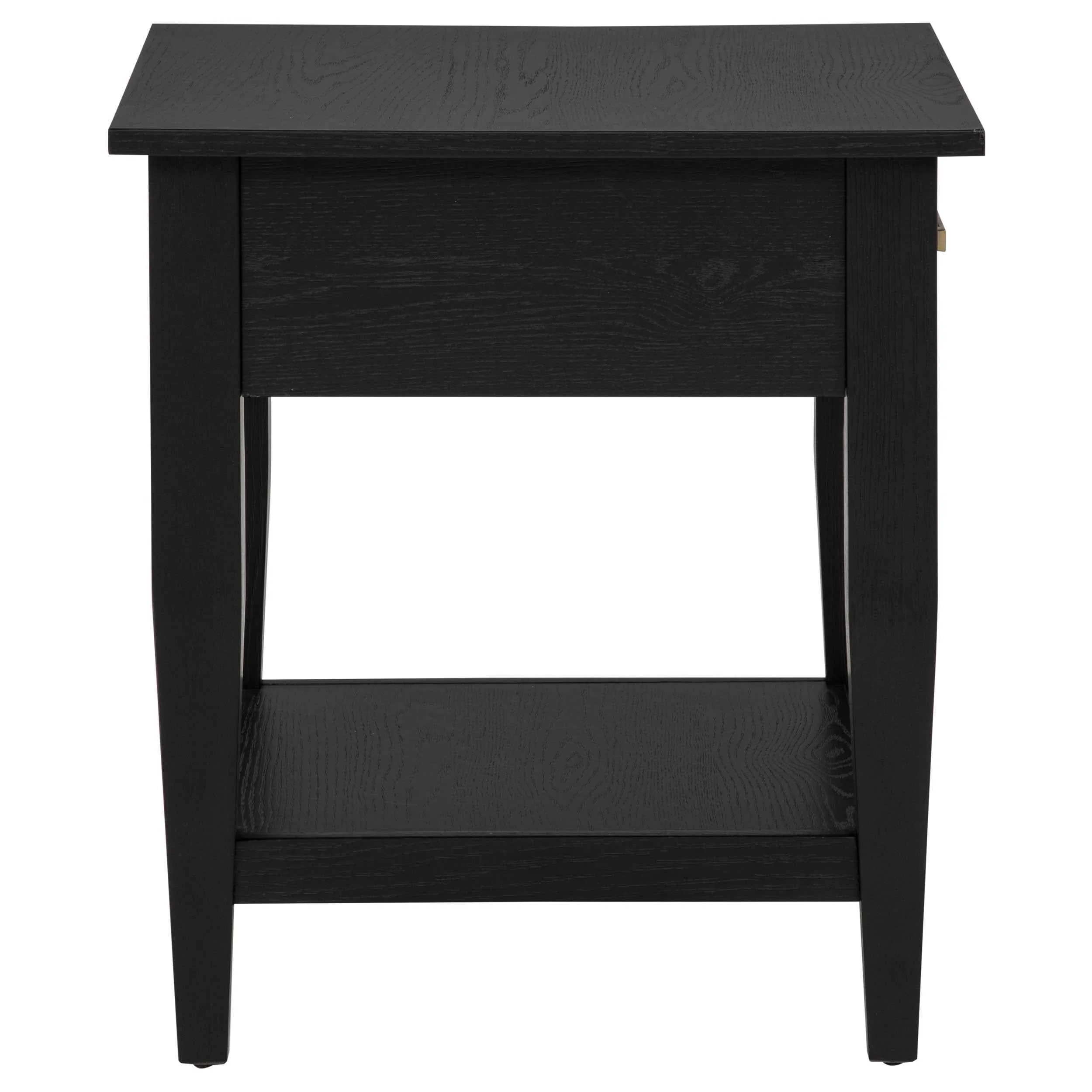 Lindenton Black 1-drawer Wood Occasional Side End Table - Image 10