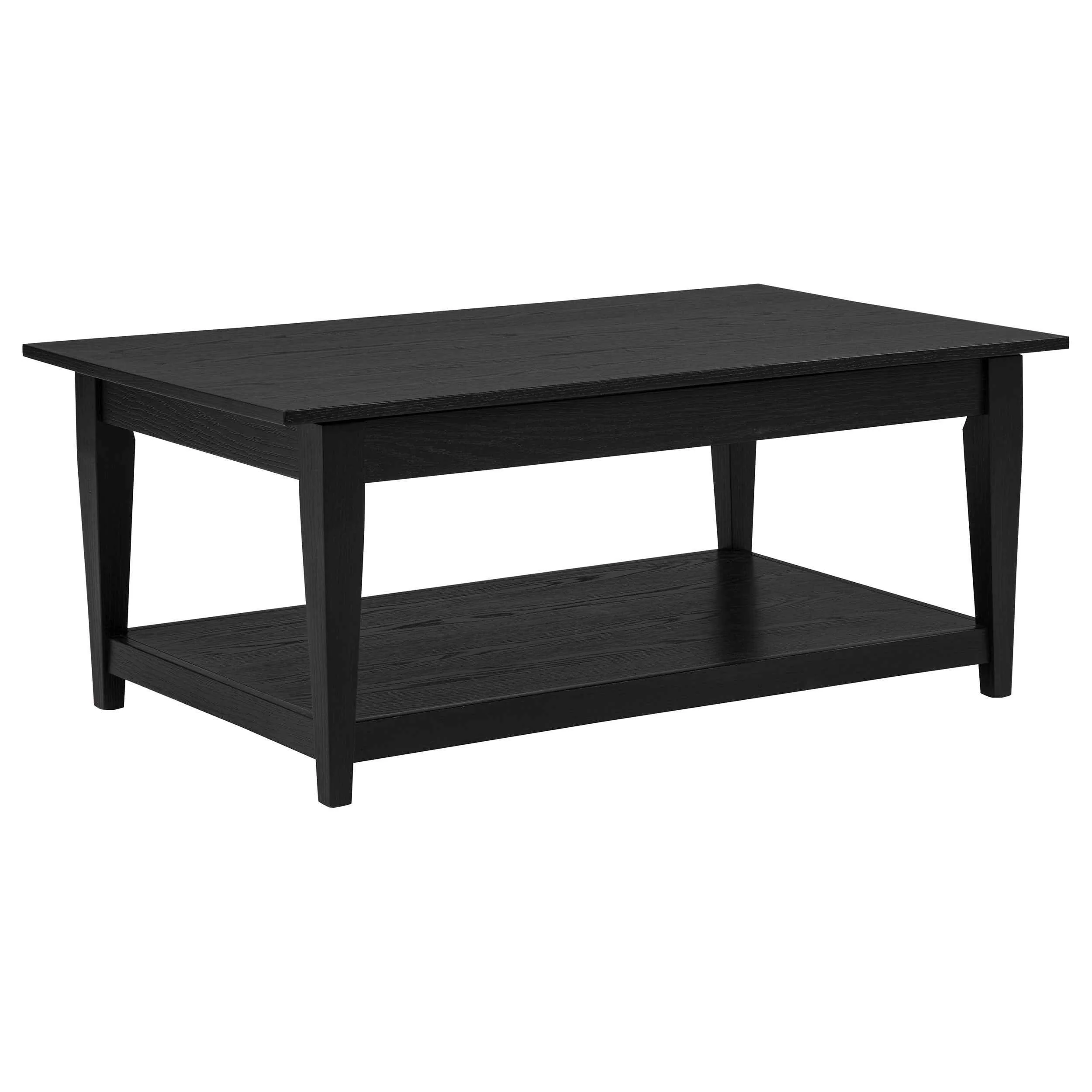 Lindenton Black Lift-Top Occasional Cocktail Coffee Table - Image 3