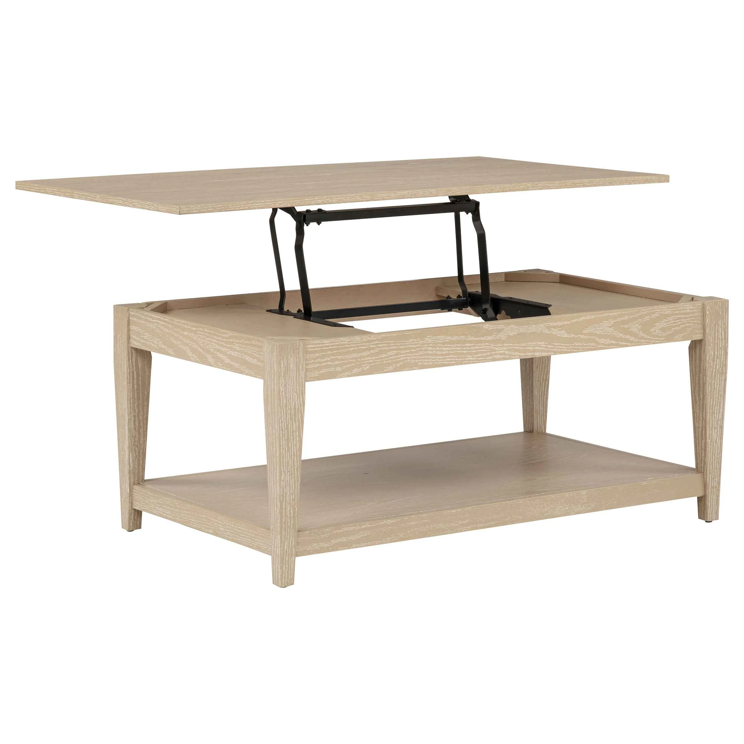 Lindenton Blonde Lift-Top Occasional Cocktail Coffee Table - Image 2