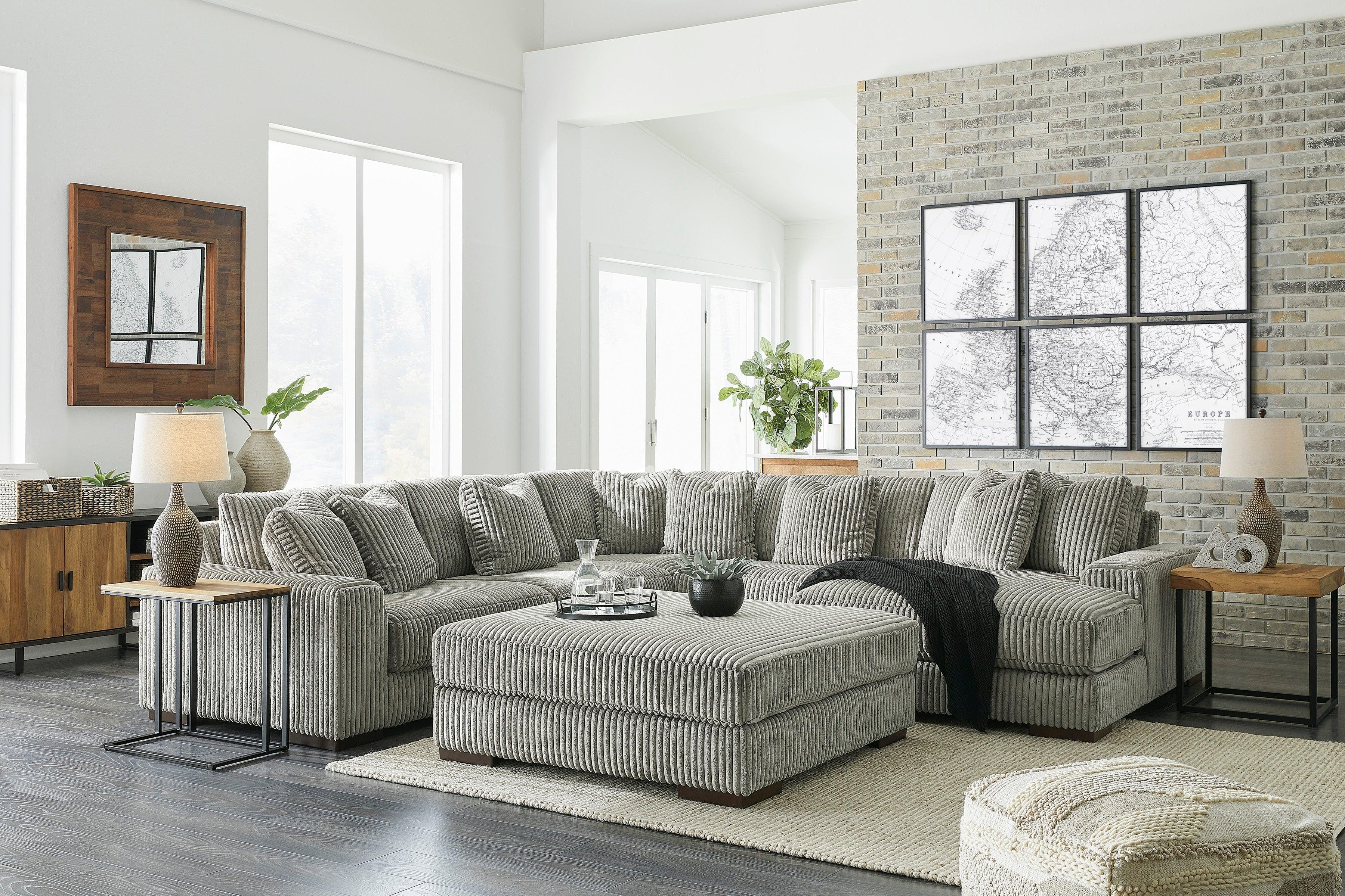 Lindyn Fog 5-Piece Right Arm Facing (RAF) Modular Chaise Sectional - Image 6