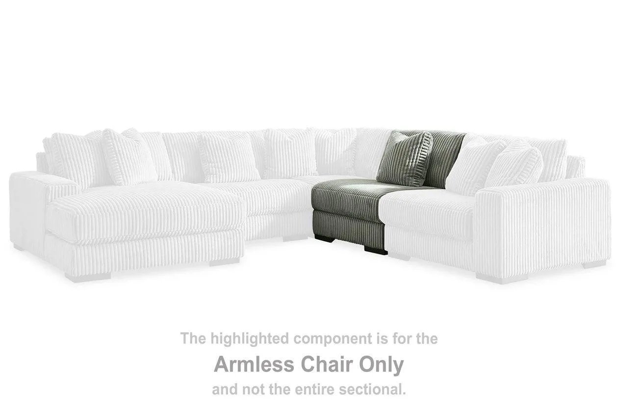 Lindyn Fog Armless Chair - Image 2