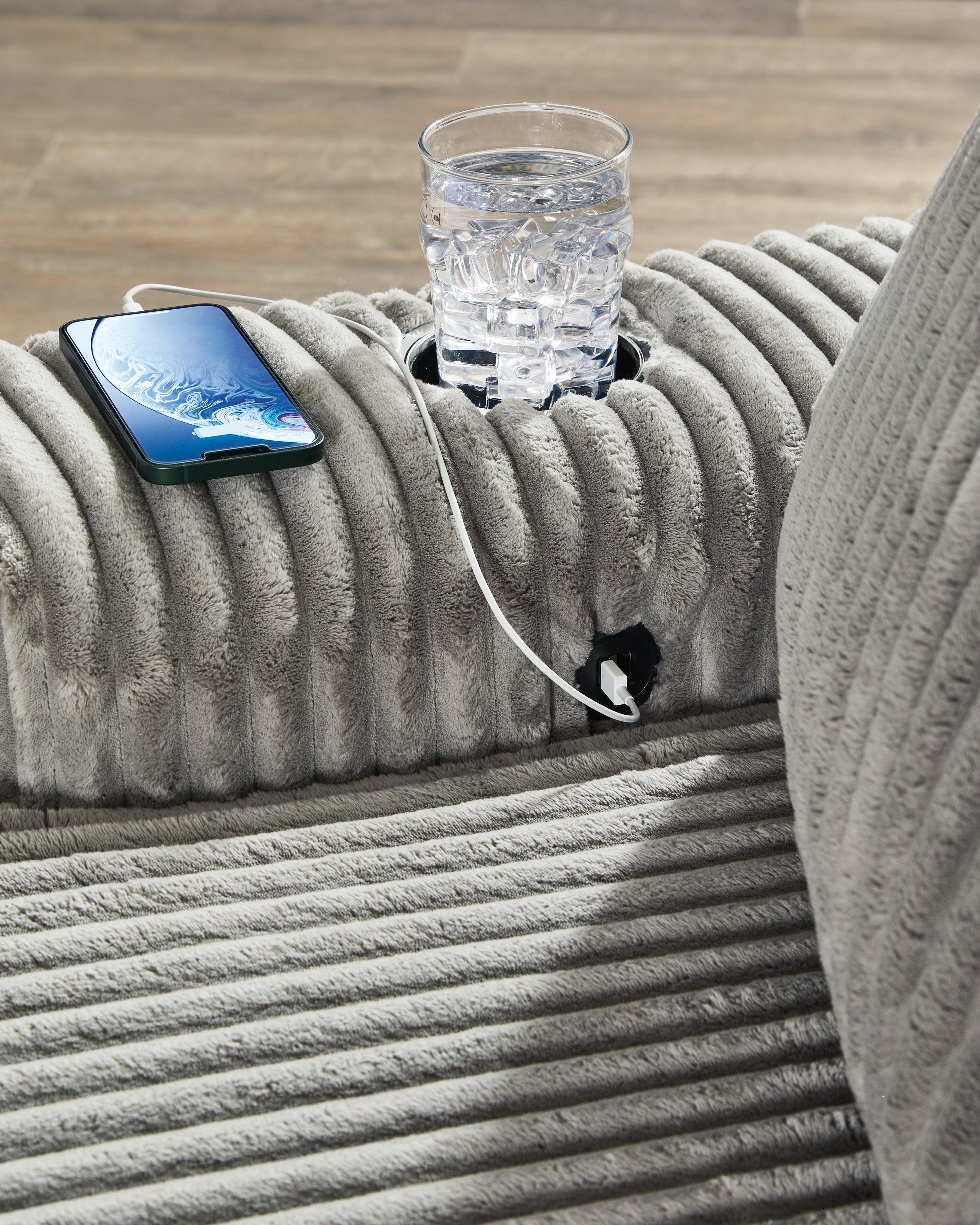 Lindyn Fog Oversized Chaise - Image 9