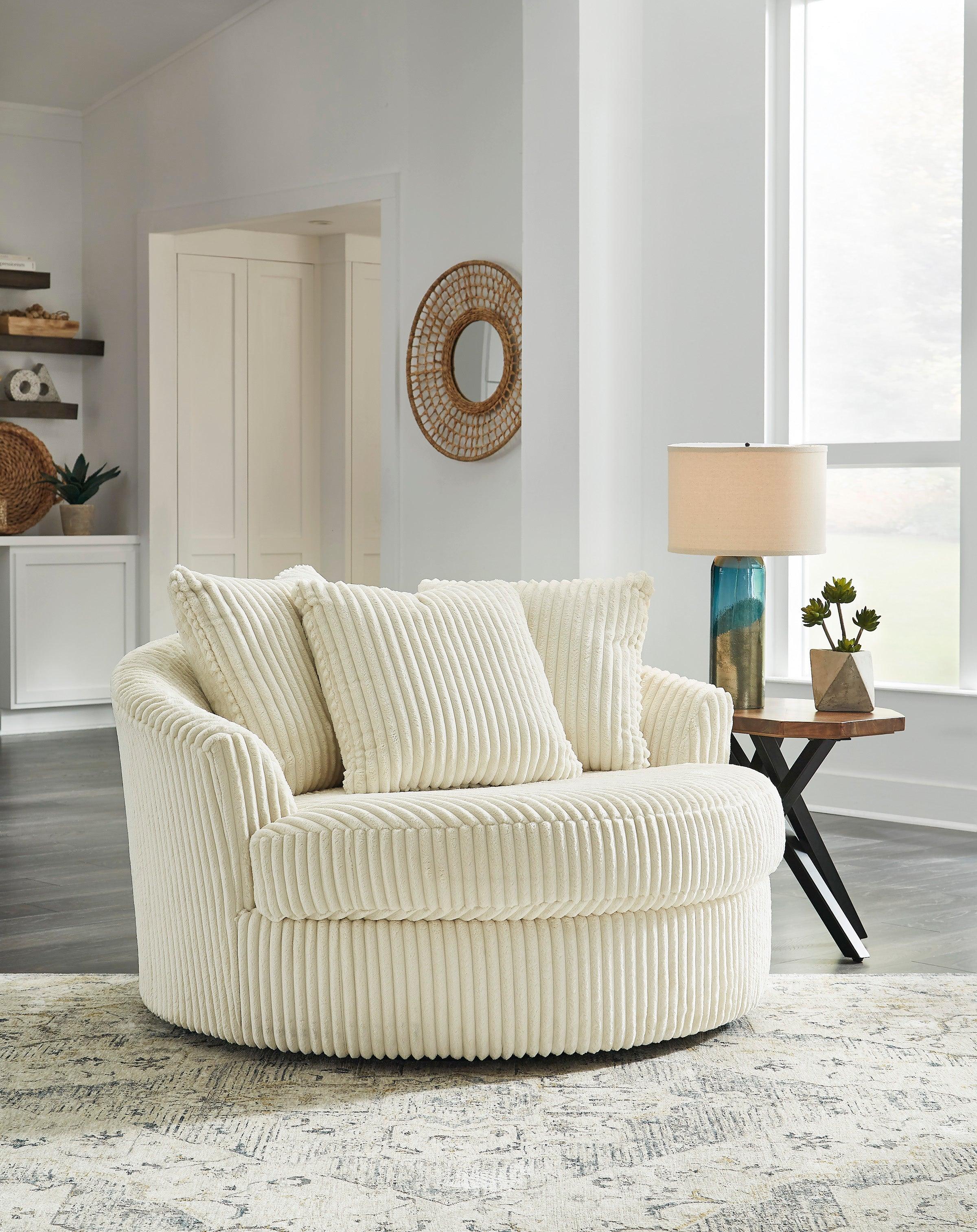 Lindyn Ivory 5-Piece Right Arm Facing Modular Chaise Sectional - Image 6