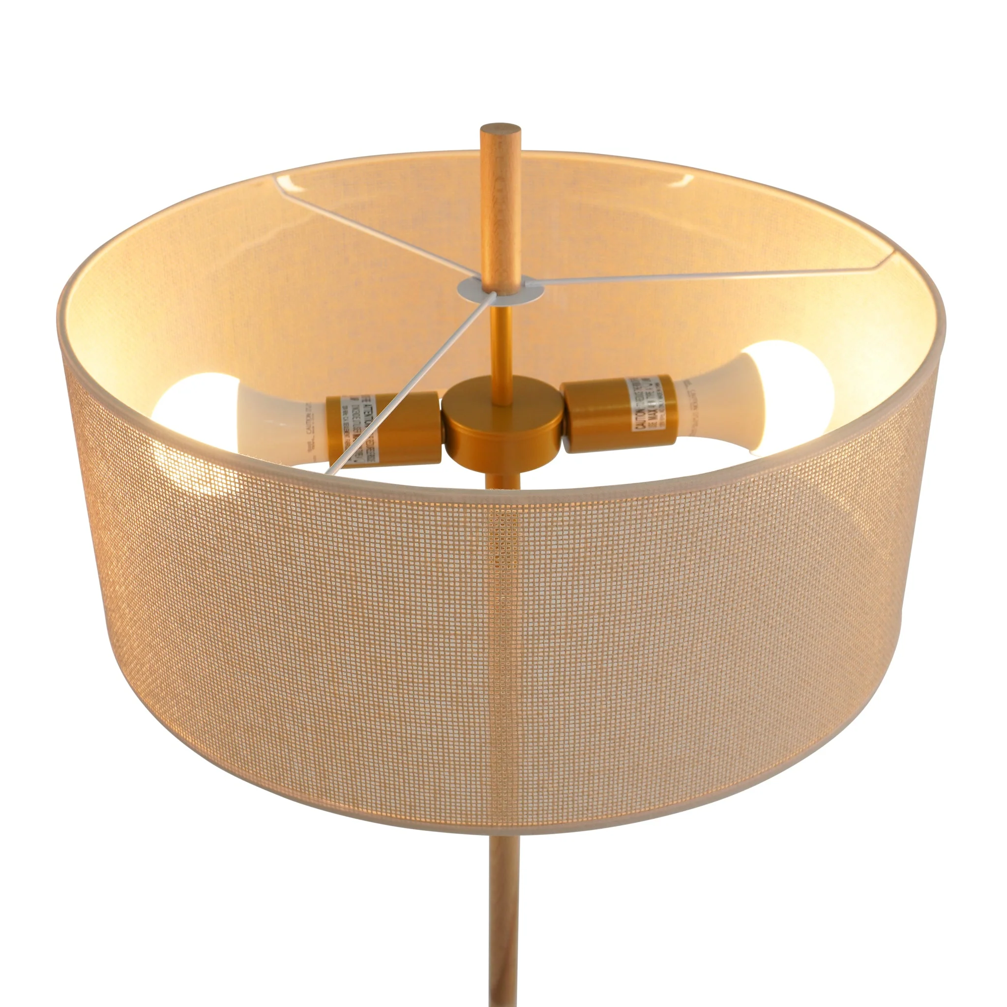 Lirian Floor Lamp - Oak and Natural - Image 3