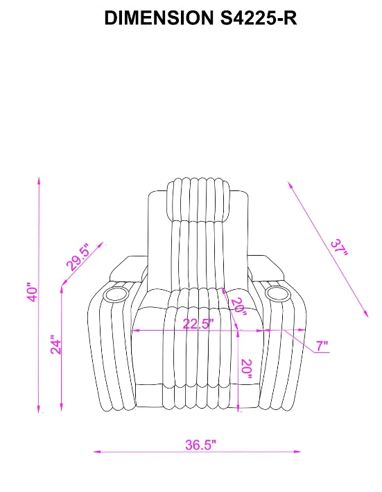 Lita Brown Reclining Living Room Set - Image 10