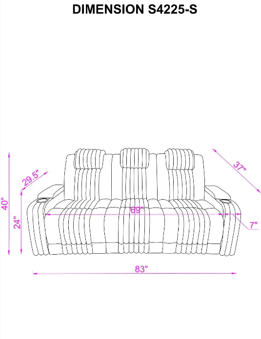 Lita Brown Reclining Living Room Set - Image 12