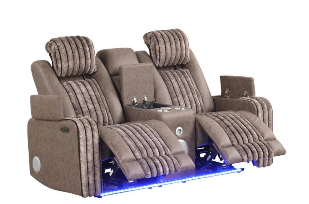 Lita Brown Reclining Living Room Set - Image 2