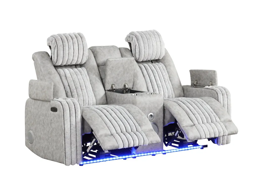 Lita Grey Reclining Living Room Set - Image 2