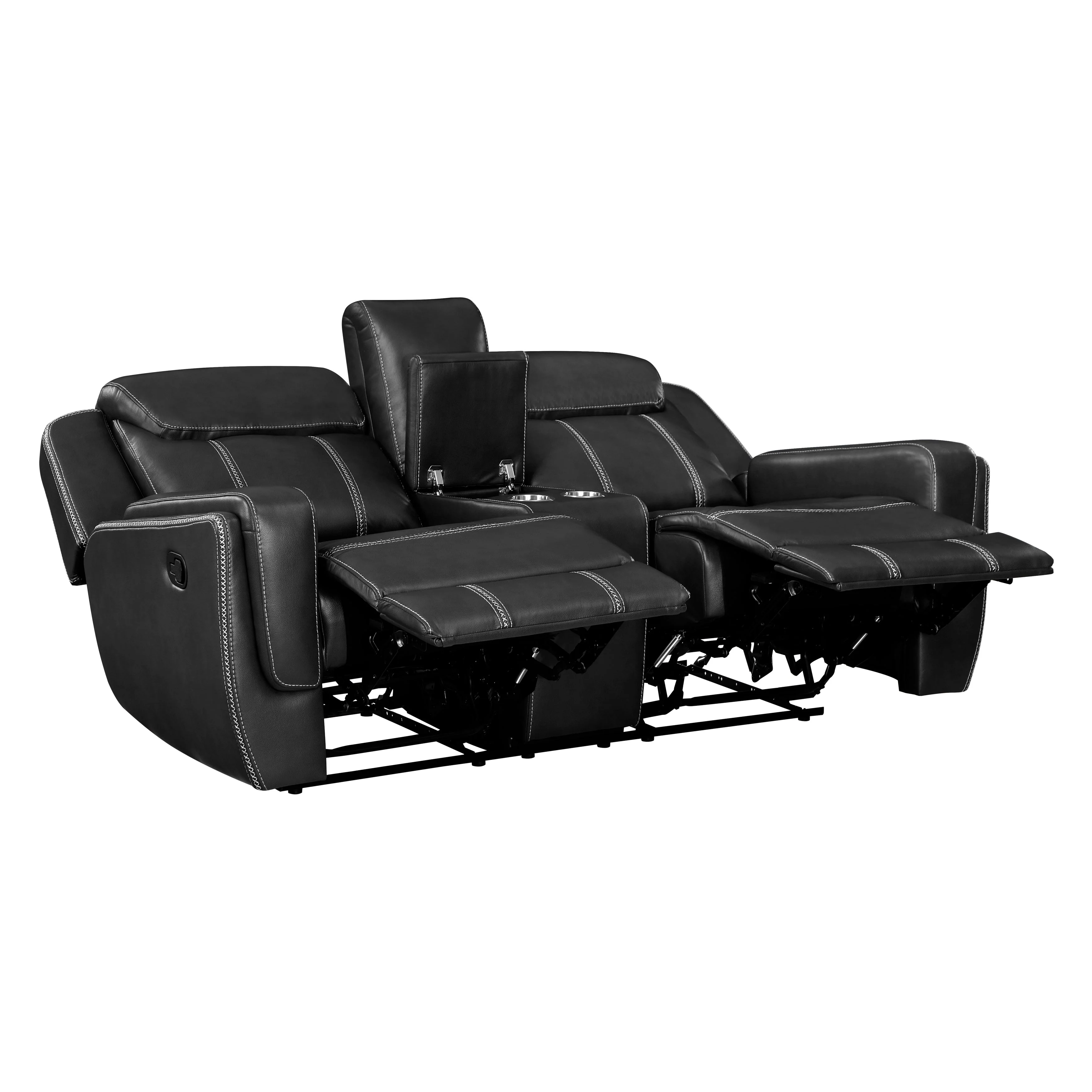 Littleton Black Double Reclining Living Room Set - Image 11