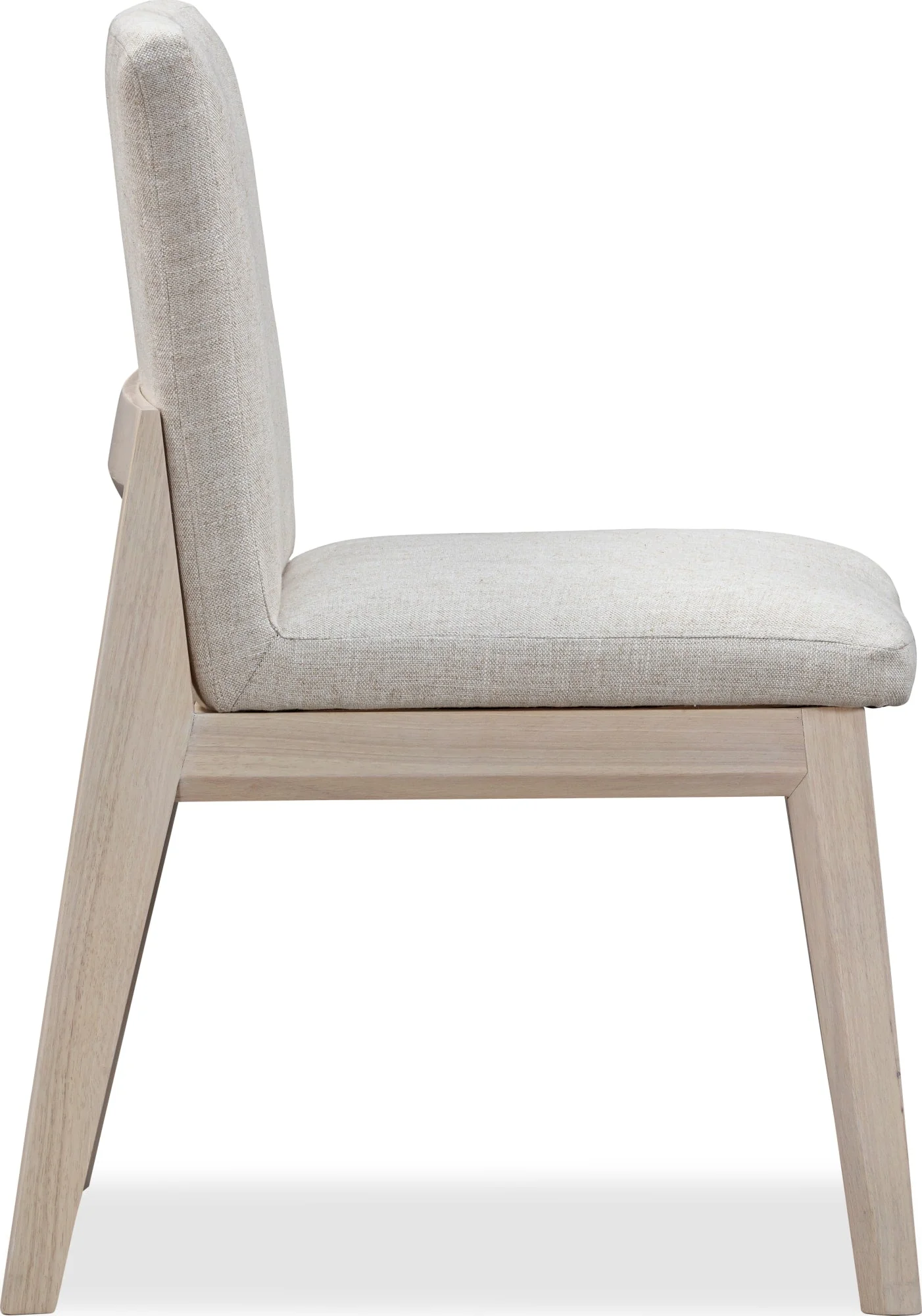 Liv White Sand/Natural Solid Wood Dining Chair (Set of 2) - Image 5