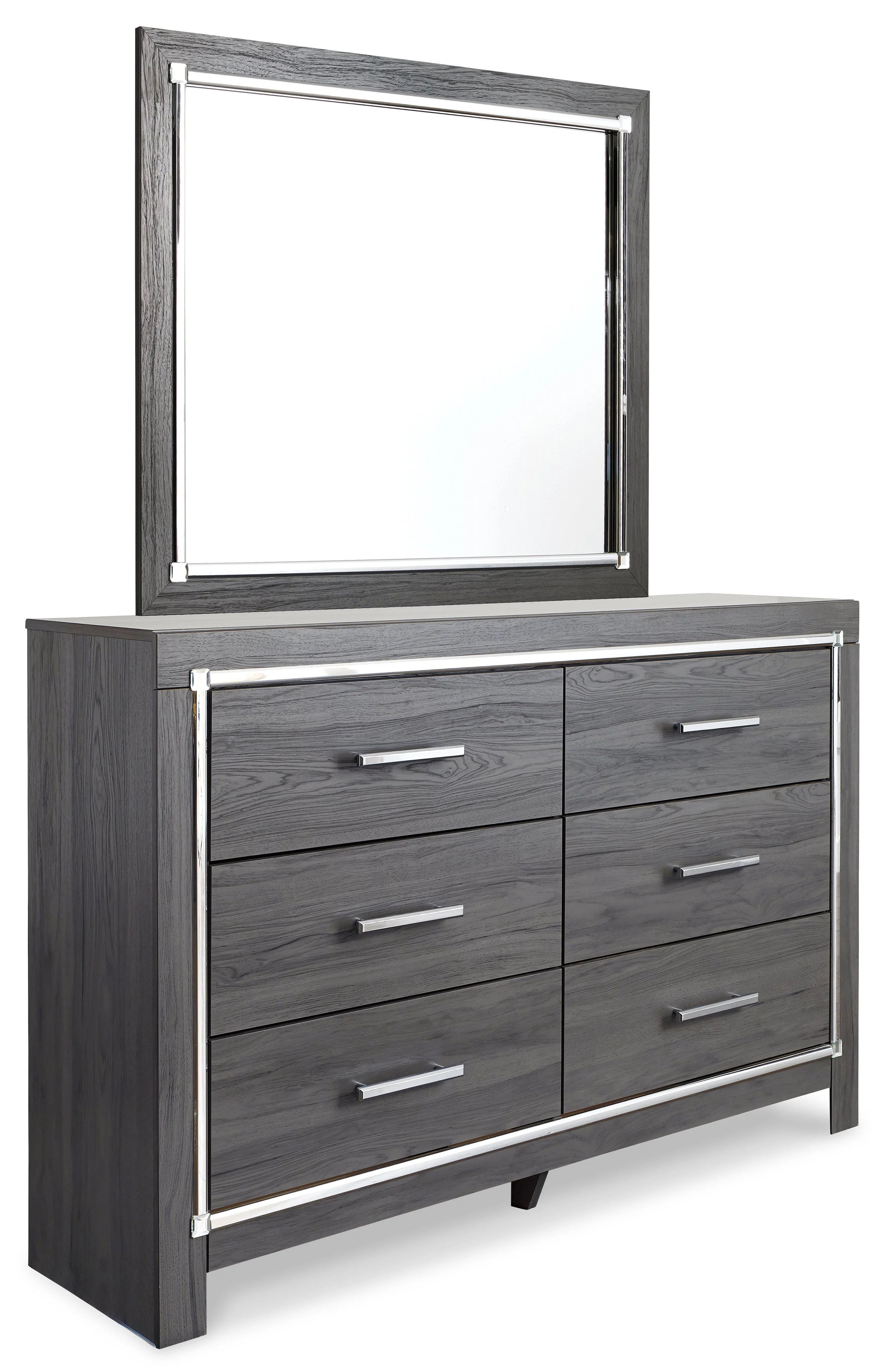 Lodanna Gray LED Upholstered Panel Bedroom Set - Image 16