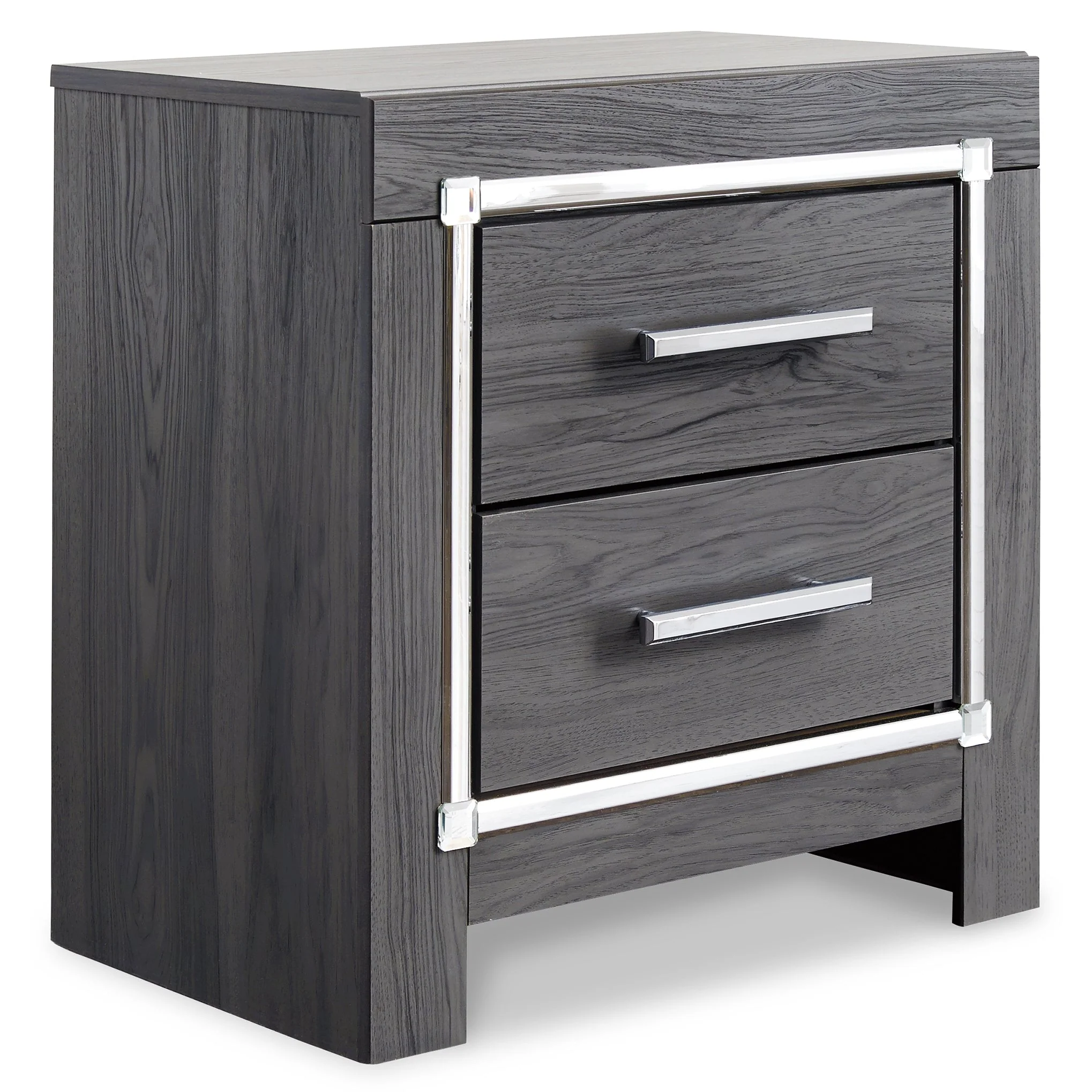 Lodanna Gray LED Upholstered Panel Bedroom Set - Image 19