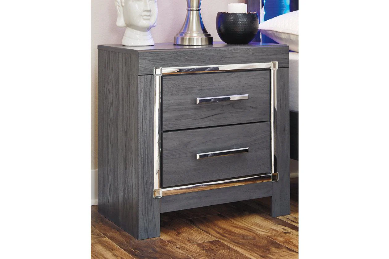 Lodanna Gray Nightstand - Image 8