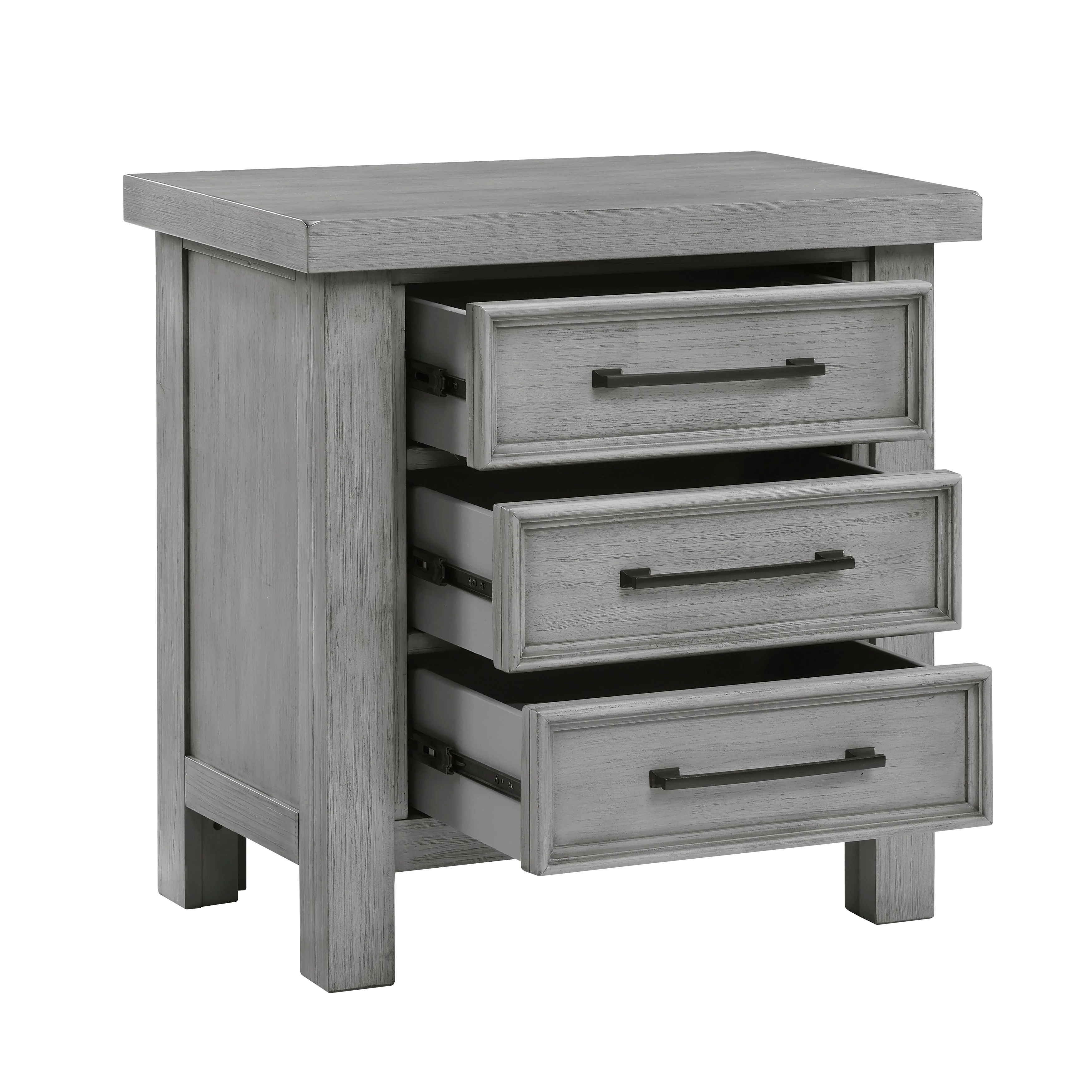 Logandale Antique Gray Sleigh Storage Platform Bedroom Set - Image 15