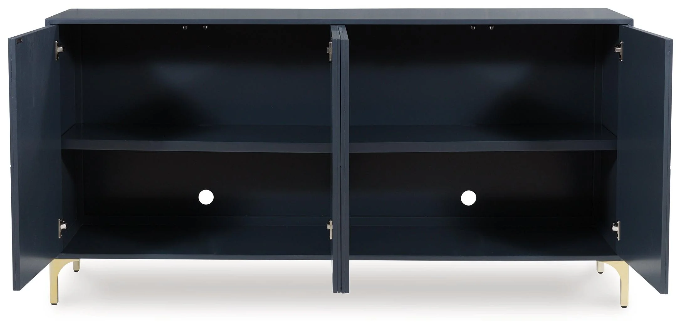 Loirwick Dark Blue Accent Cabinet - Image 2