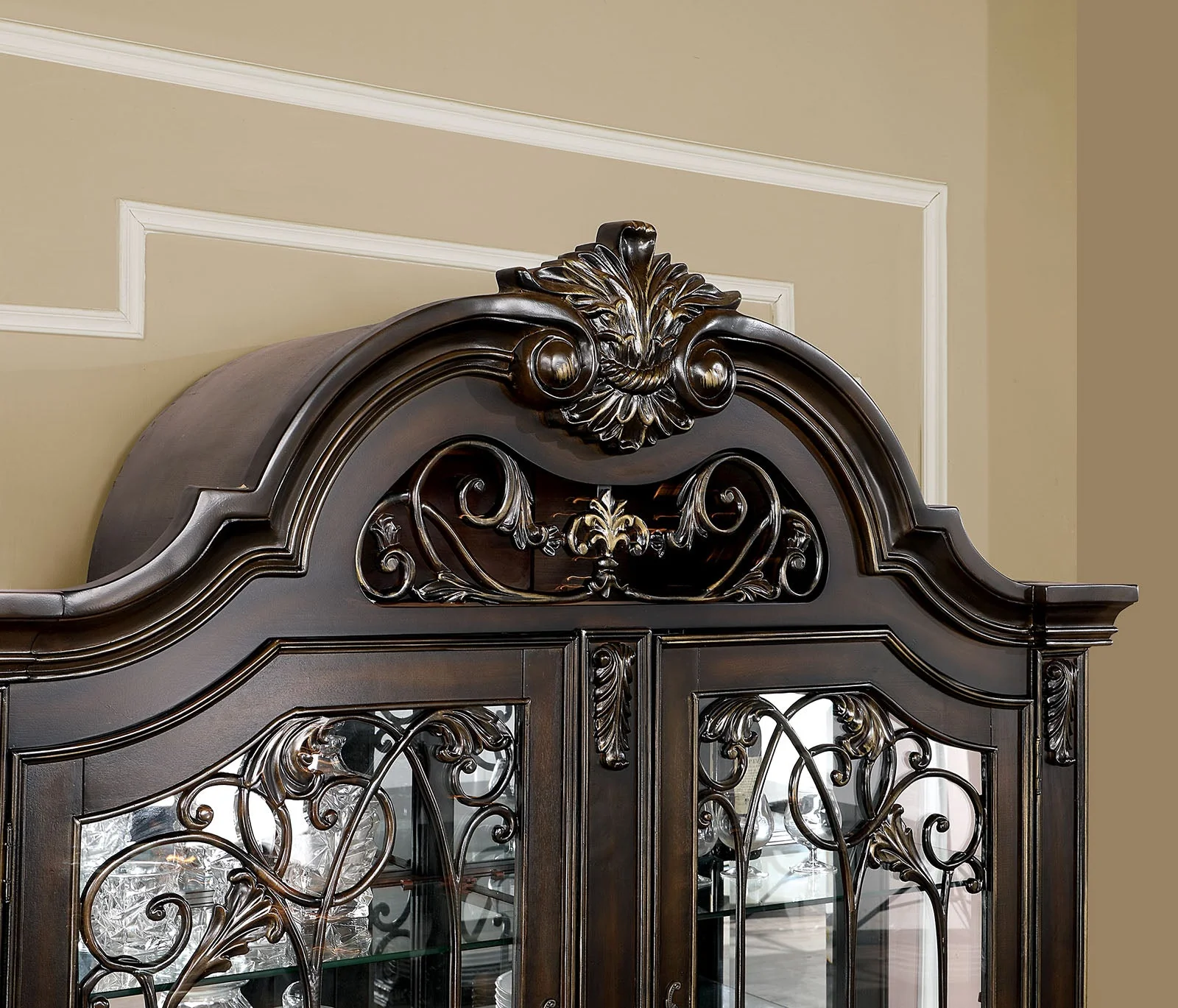 Lombardy Walnut Hutch & Buffet - Image 5