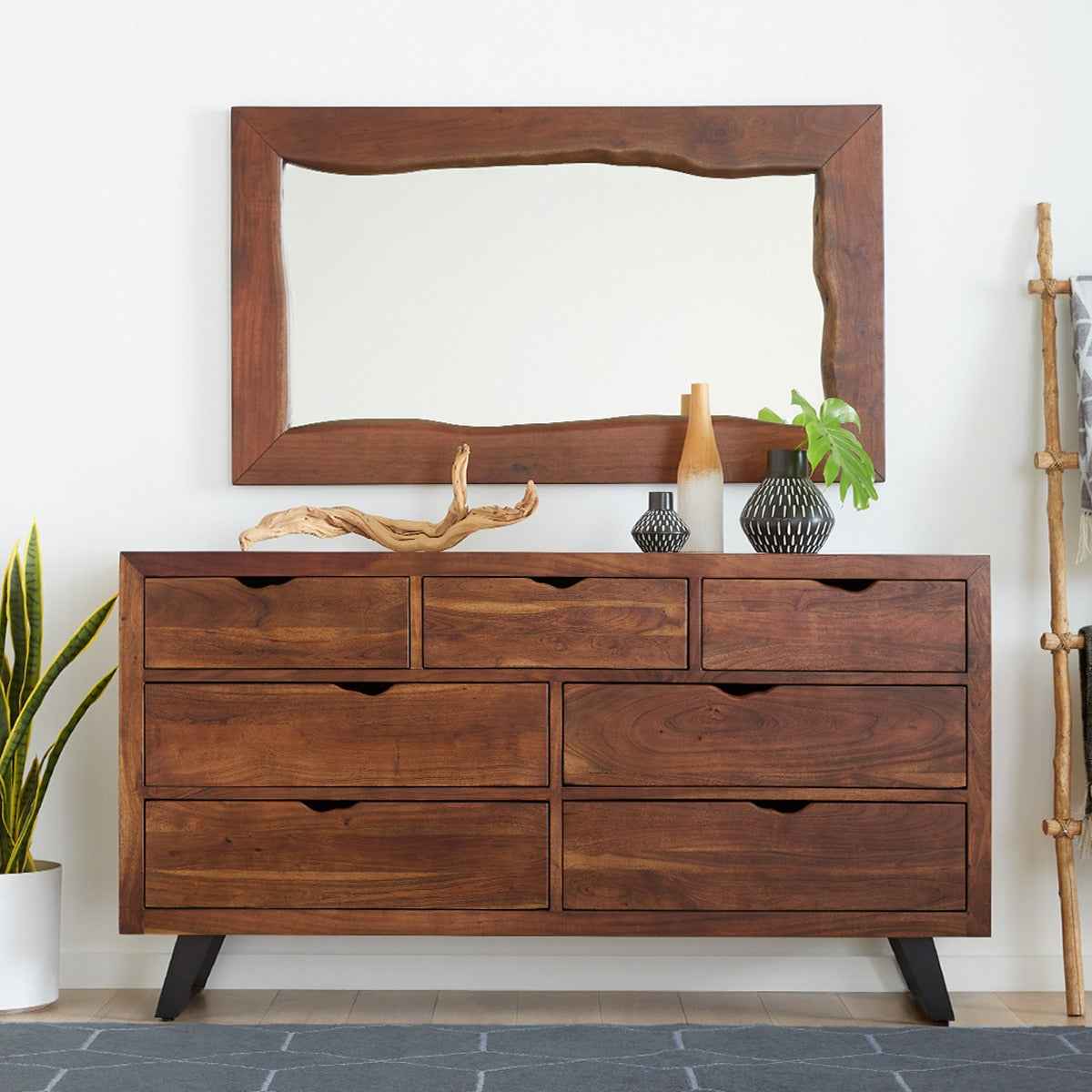 London Loft 71" Dresser in Walnut