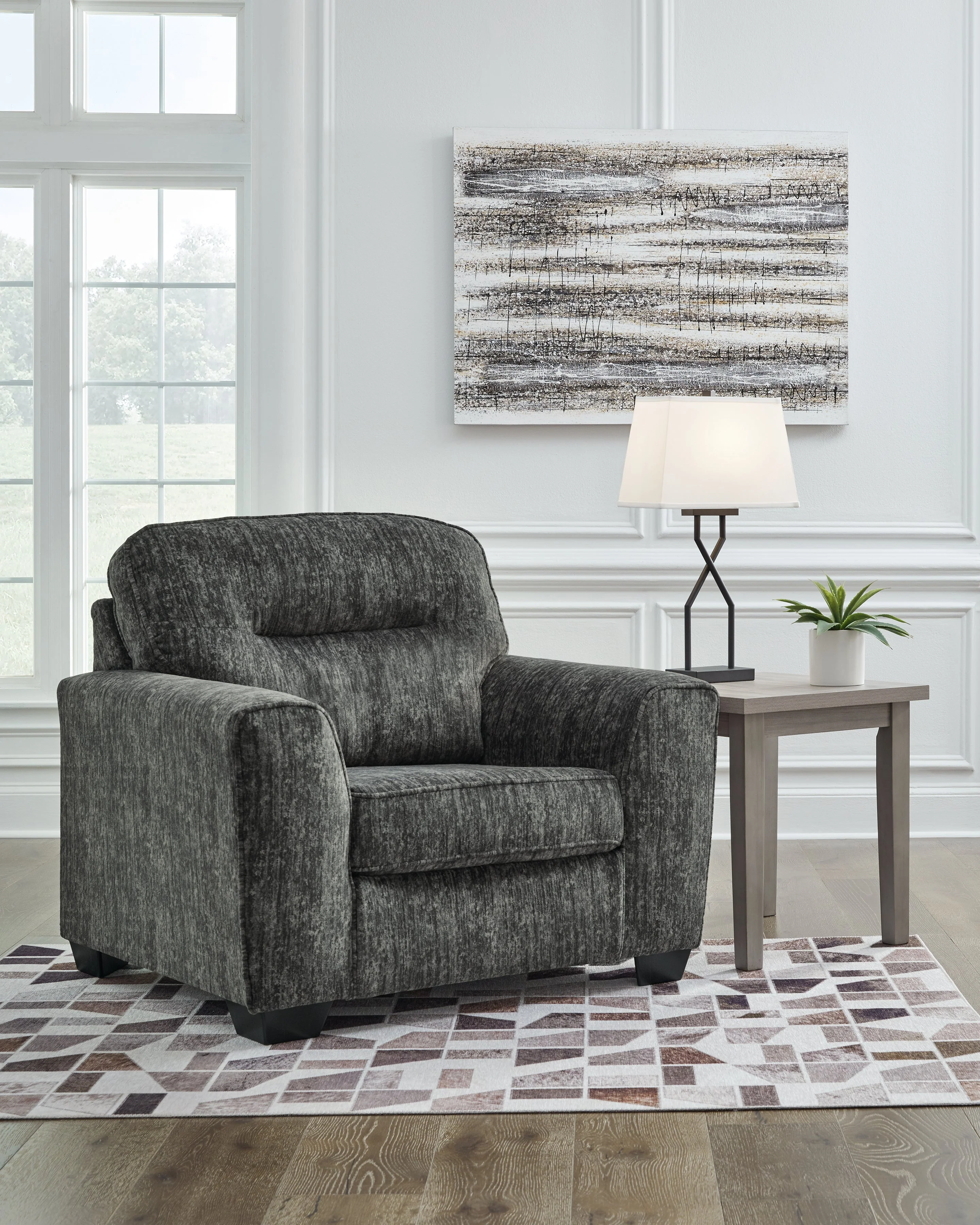Lonoke Gunmetal Sofa, Loveseat and Oversized Chair - Image 23