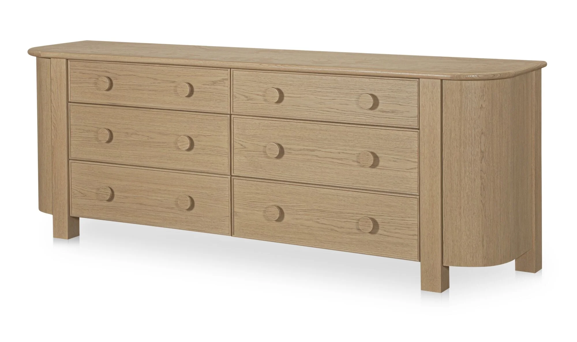 Loren 6 Drawer Dresser Natural - Image 3