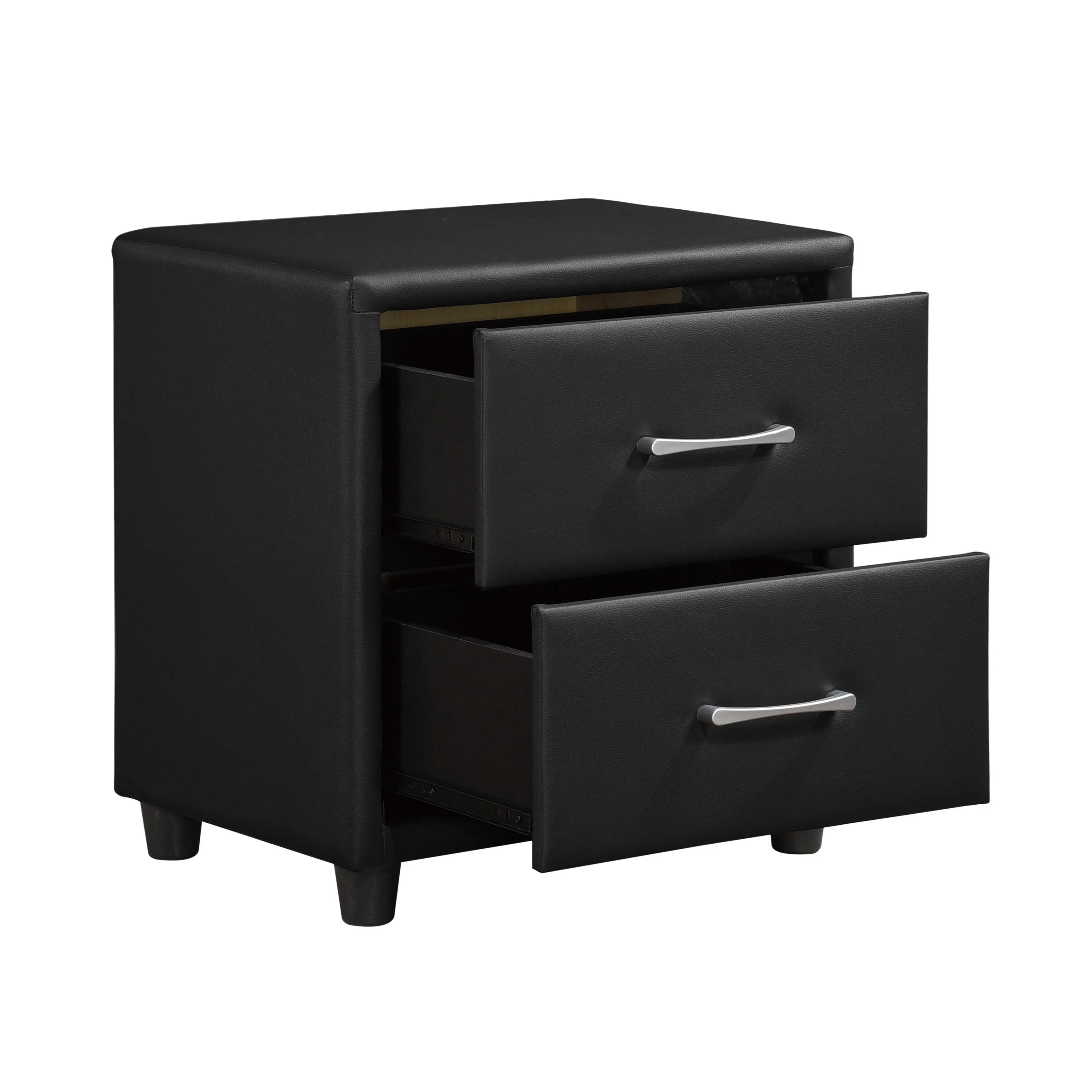 Lorenzi Black Nightstand - Image 4