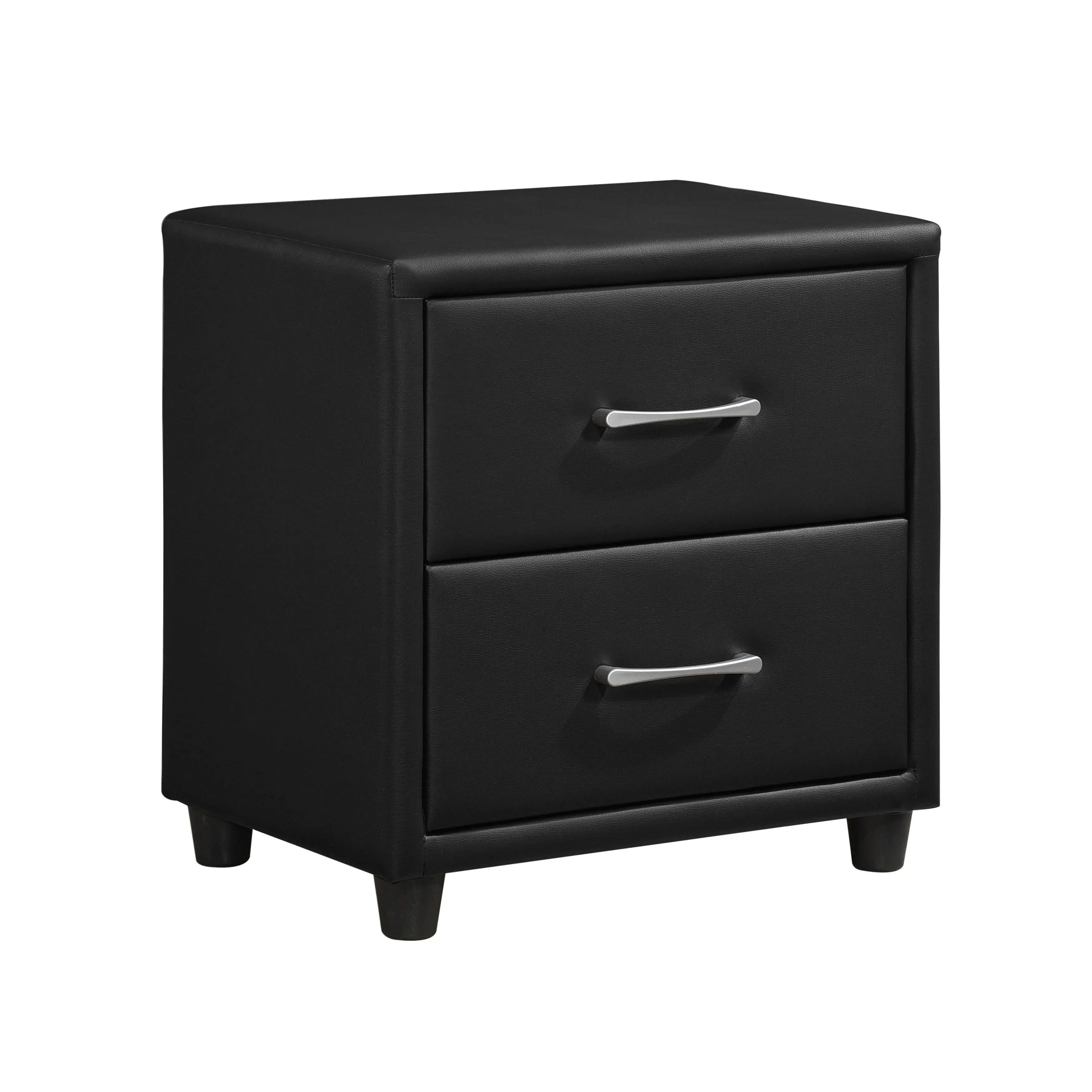 Lorenzi Black Upholstered Platform Youth Bedroom Set - Image 8