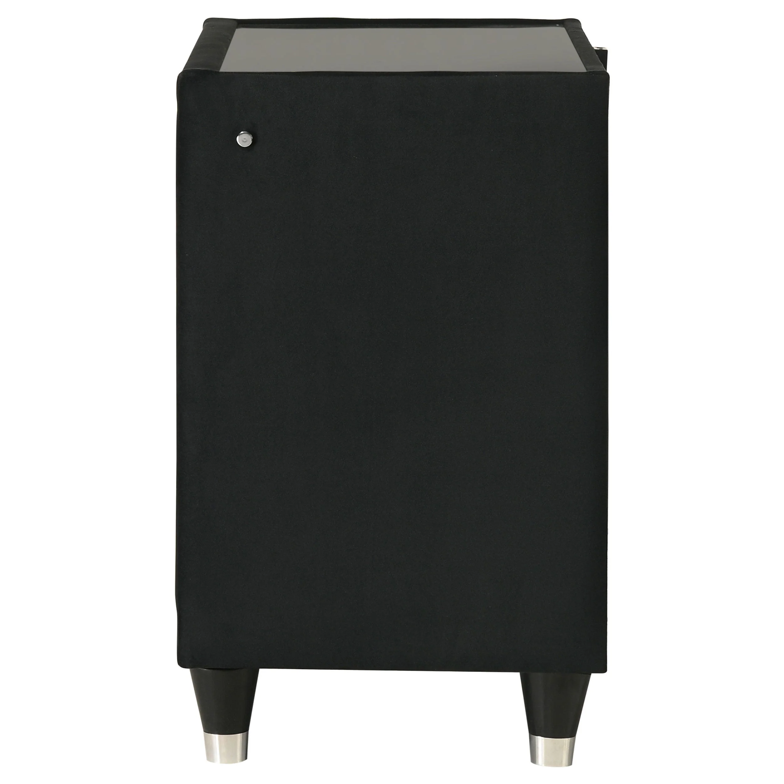 Lorient Black 2-drawer LED Nightstand with USB - Image 5