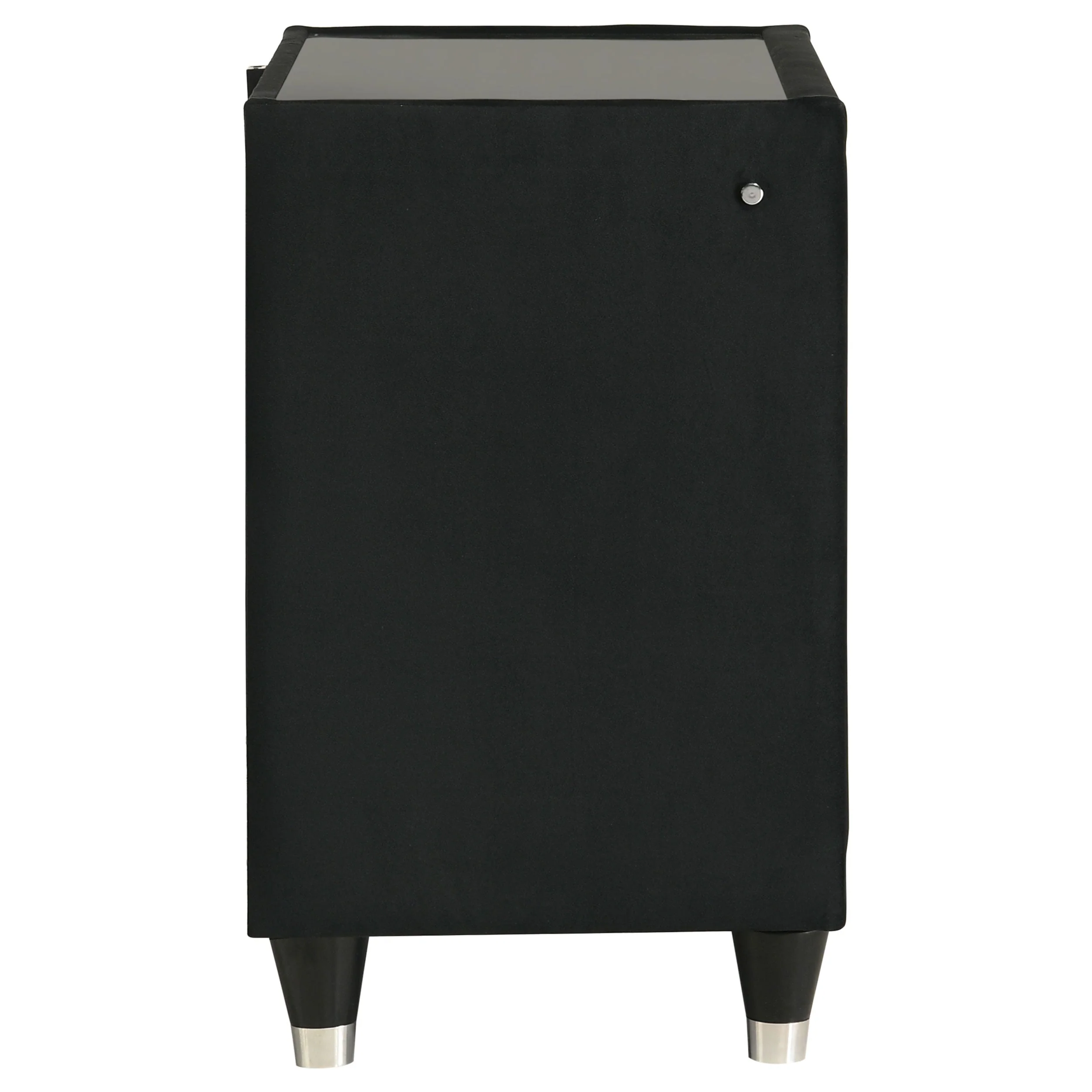 Lorient Black 2-drawer LED Nightstand with USB - Image 9