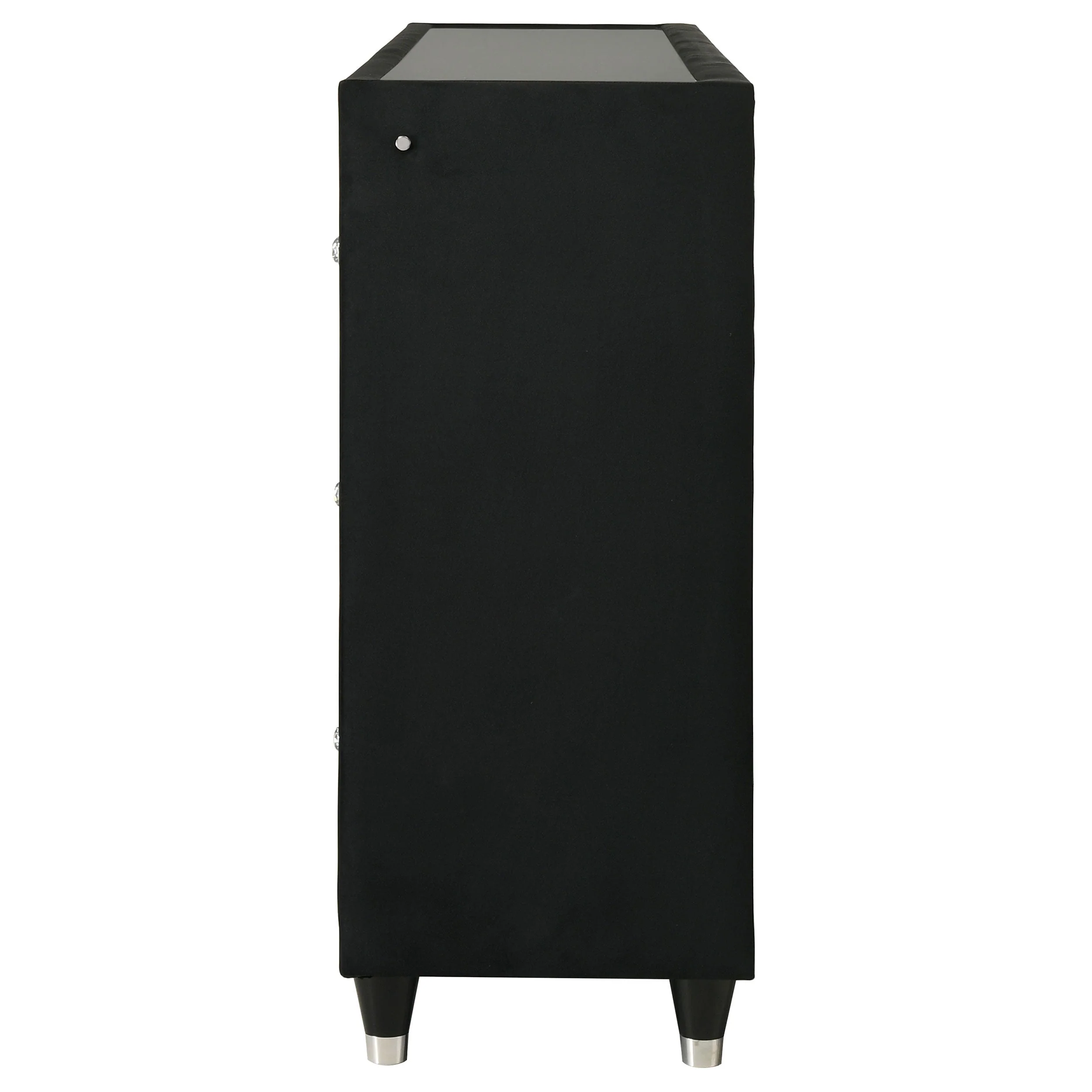 Lorient Black 8-drawer LED Bedroom Flame Box Dresser - Image 5