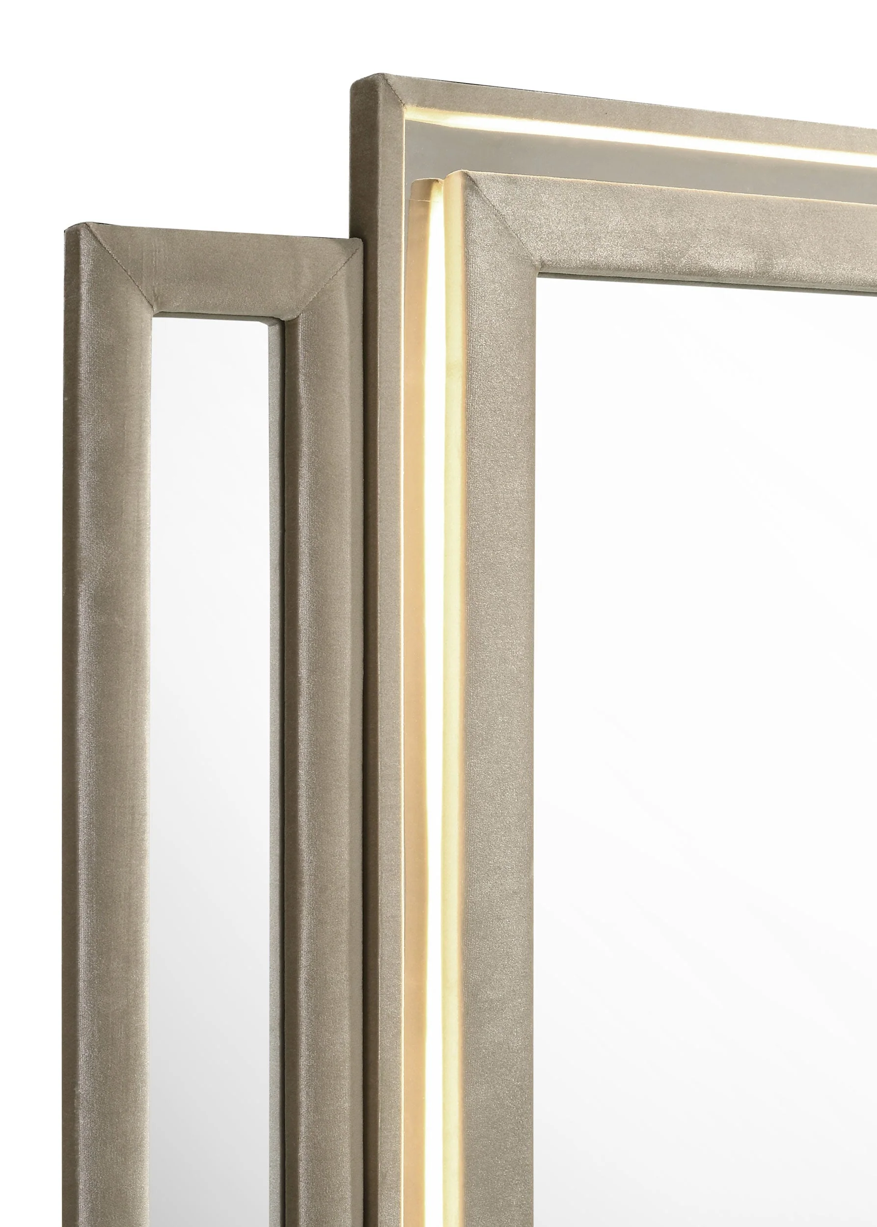 Lorient Ivory/Camel LED Dresser Mirror - Image 4