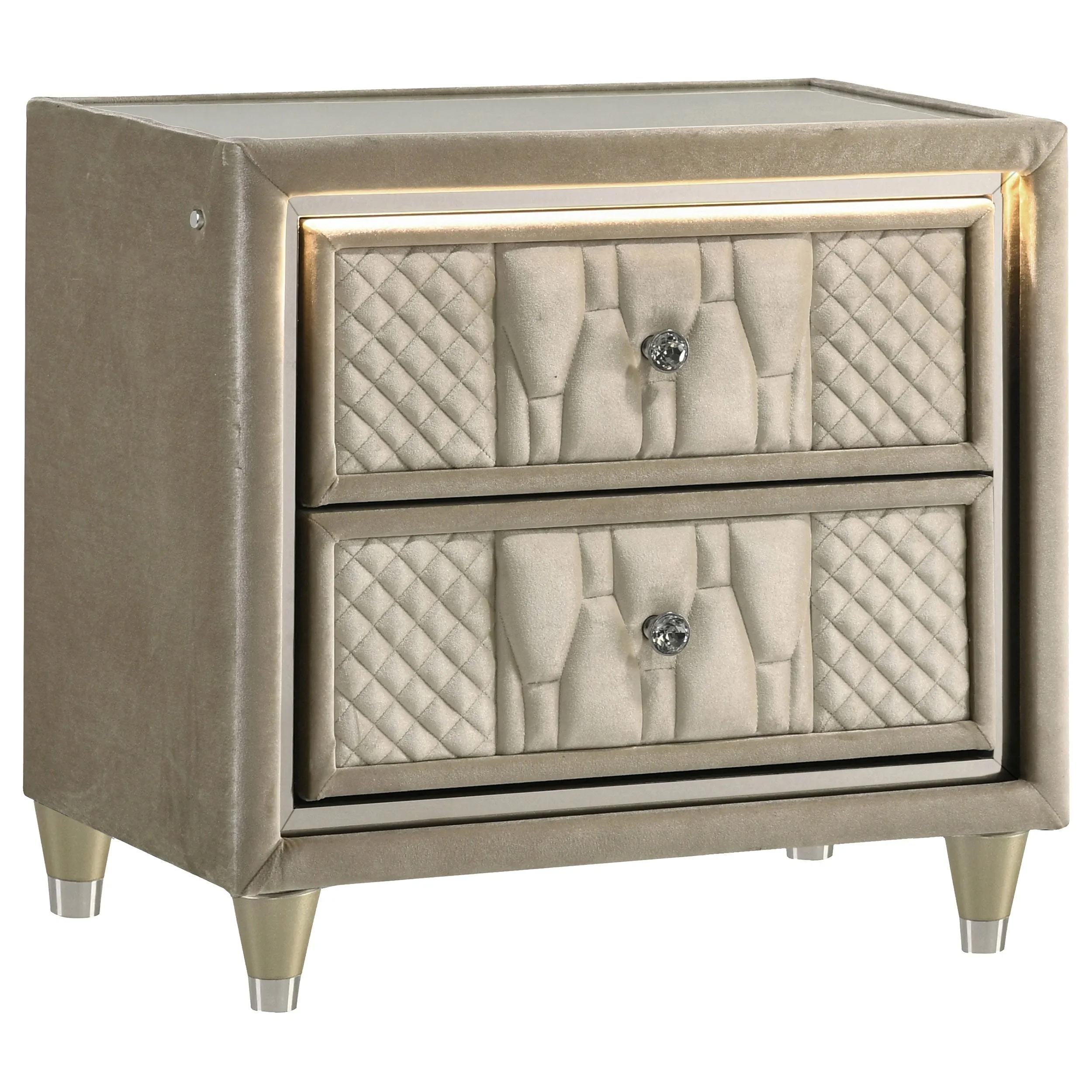 Lorient Ivory/Camel 4-piece Queen Bedroom Set - Image 5