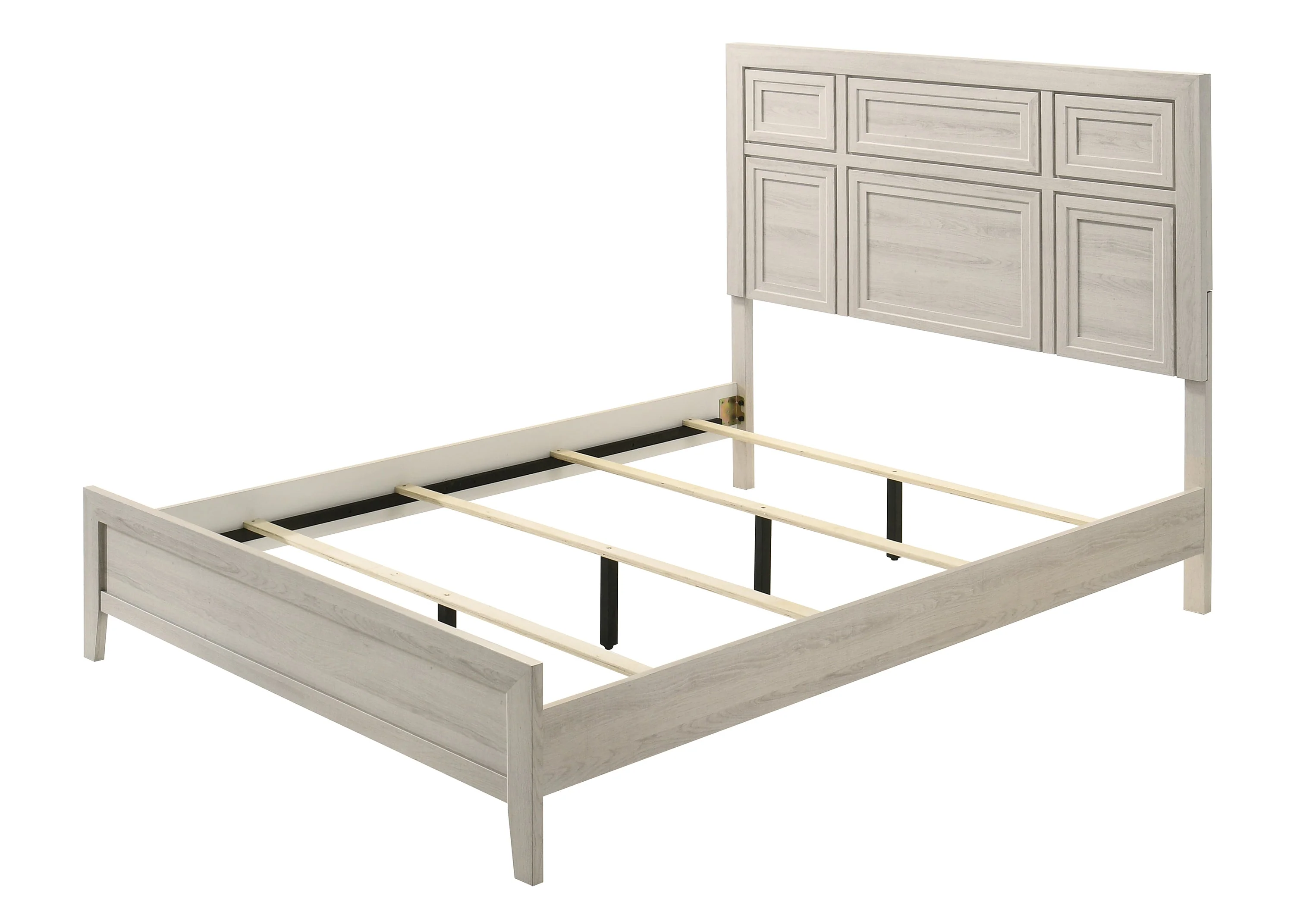Lorraine Antique White King Panel Bed - Image 2