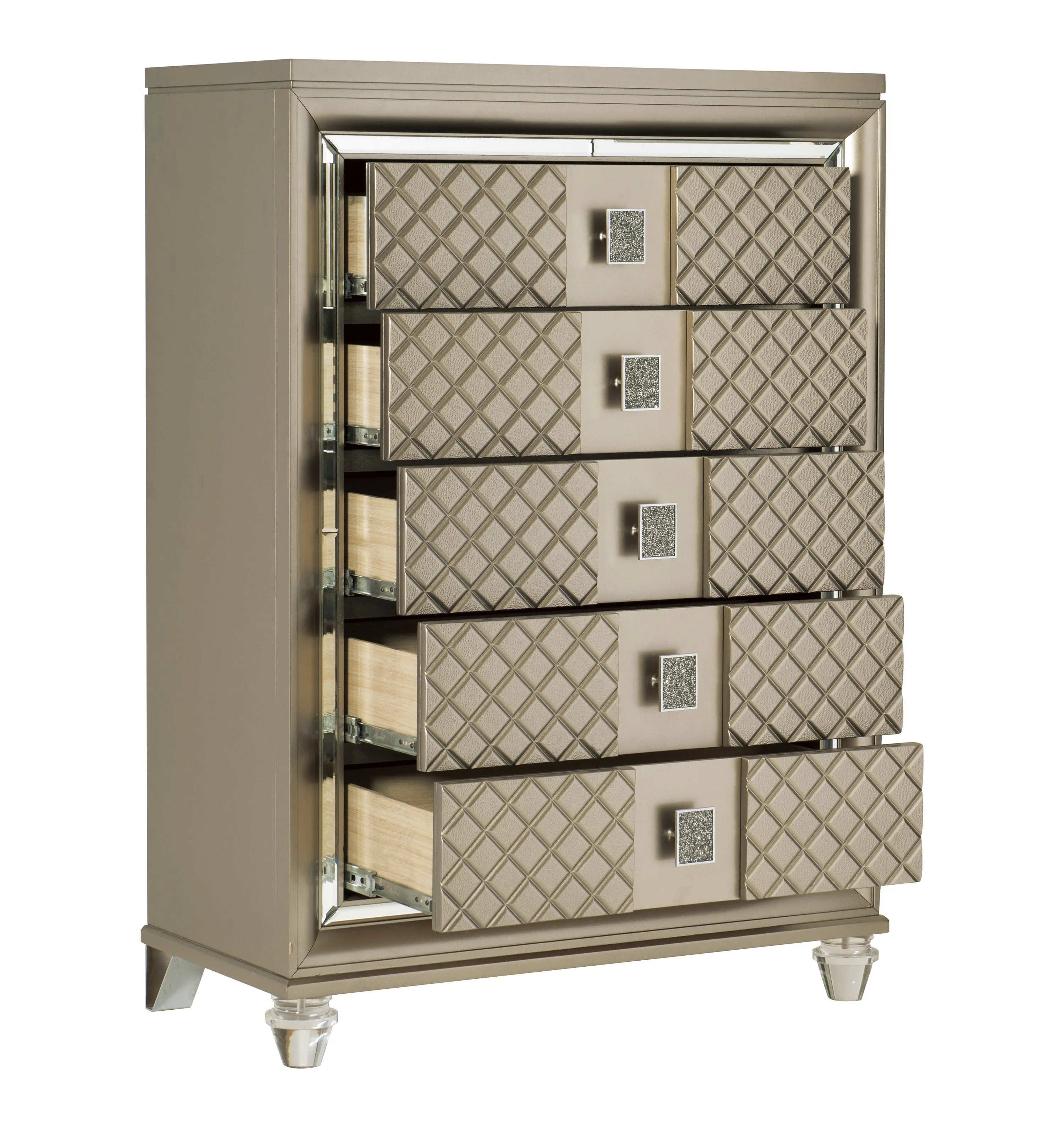 Loudon Champagne Metallic Chest - Image 4