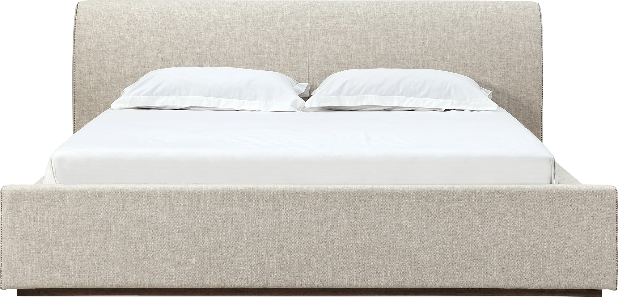 Louis Natural California King Upholstered Platform Bed - Image 7
