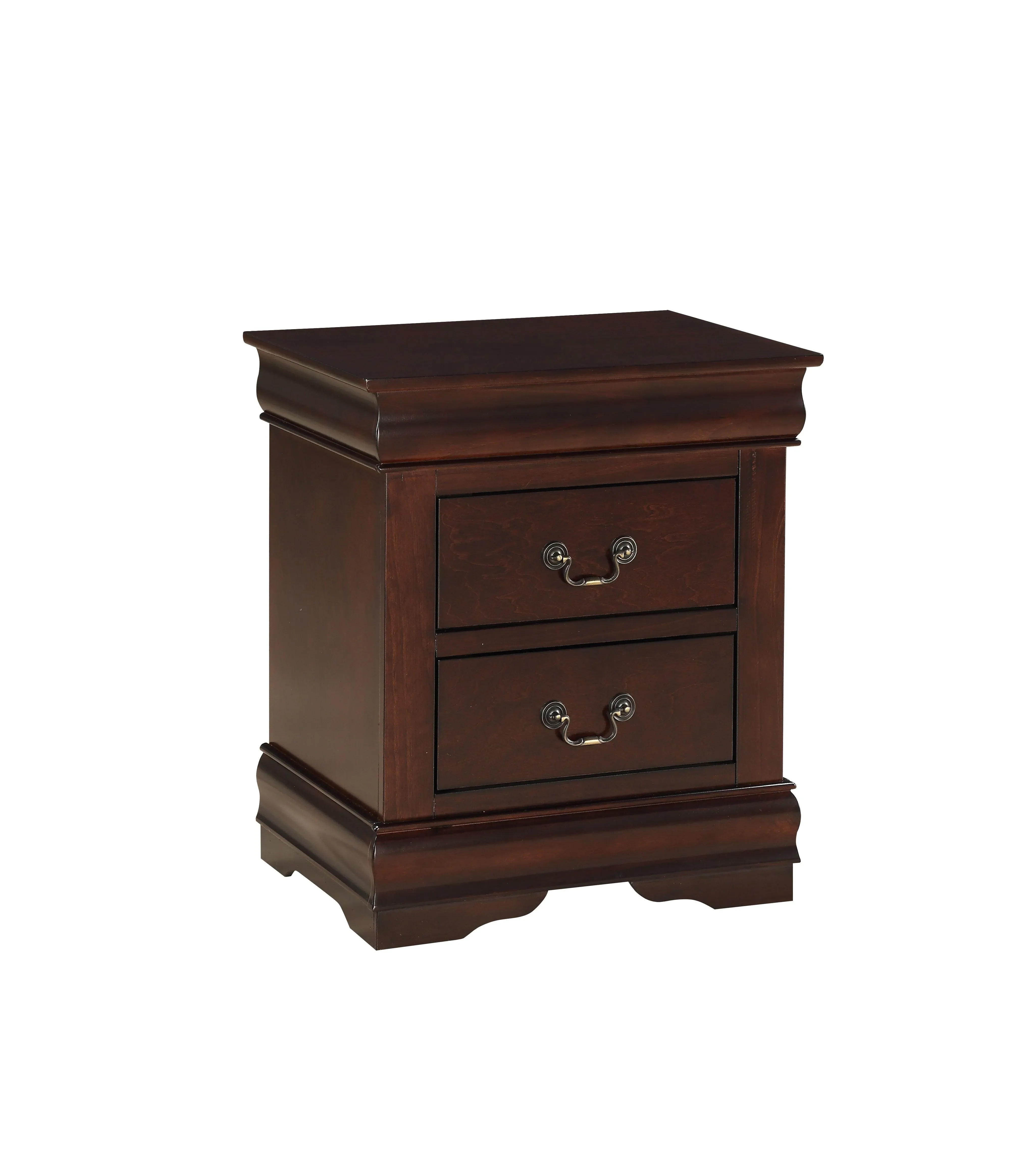 Louis Philip Cherry Sleigh Bedroom Set - Image 4