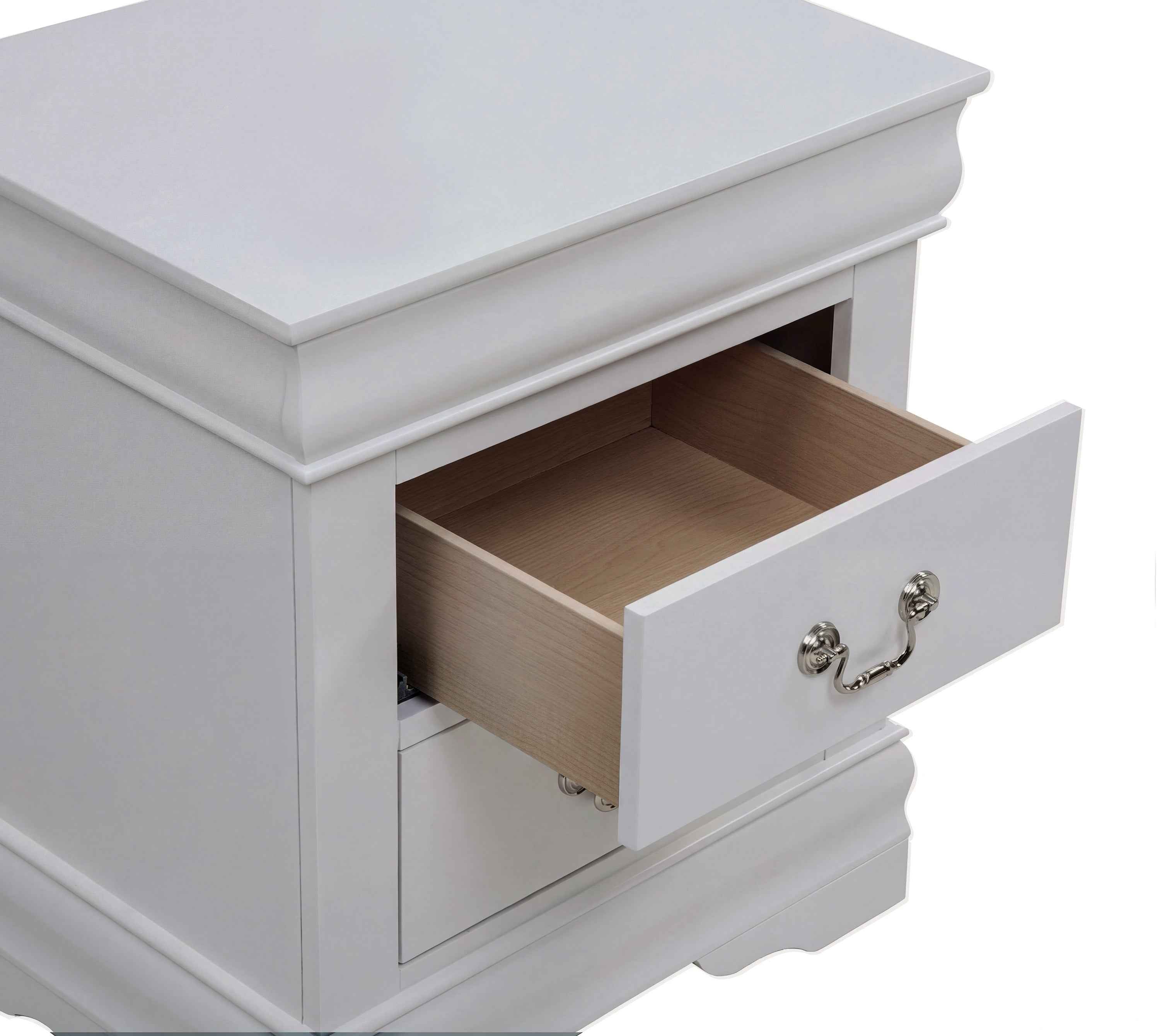 Louis Philip Greige Nightstand - Image 2