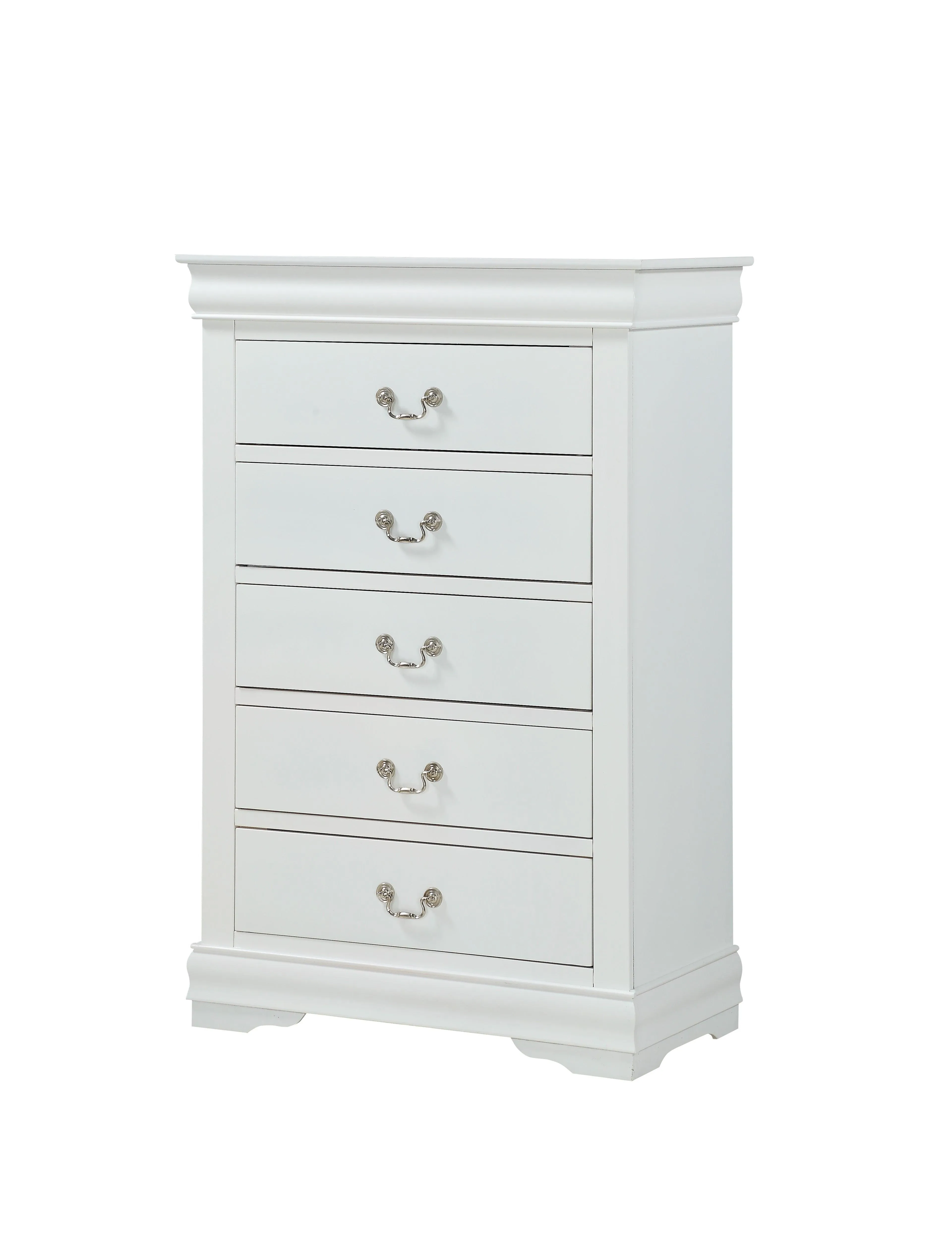 Louis Philip White Sleigh Bedroom Set - Image 5